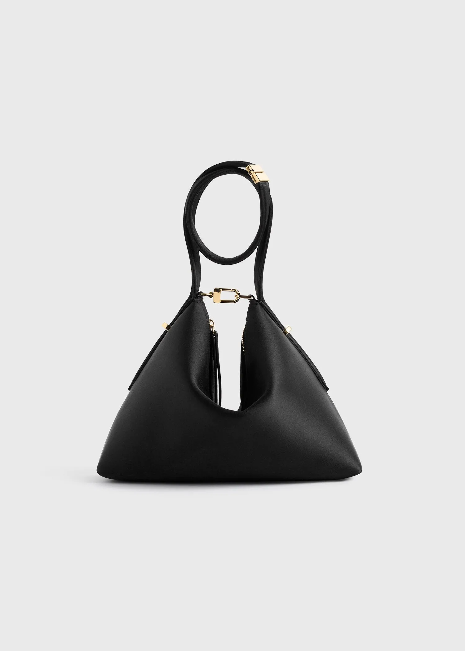 Bevel satin wristlet black sold by Toteme