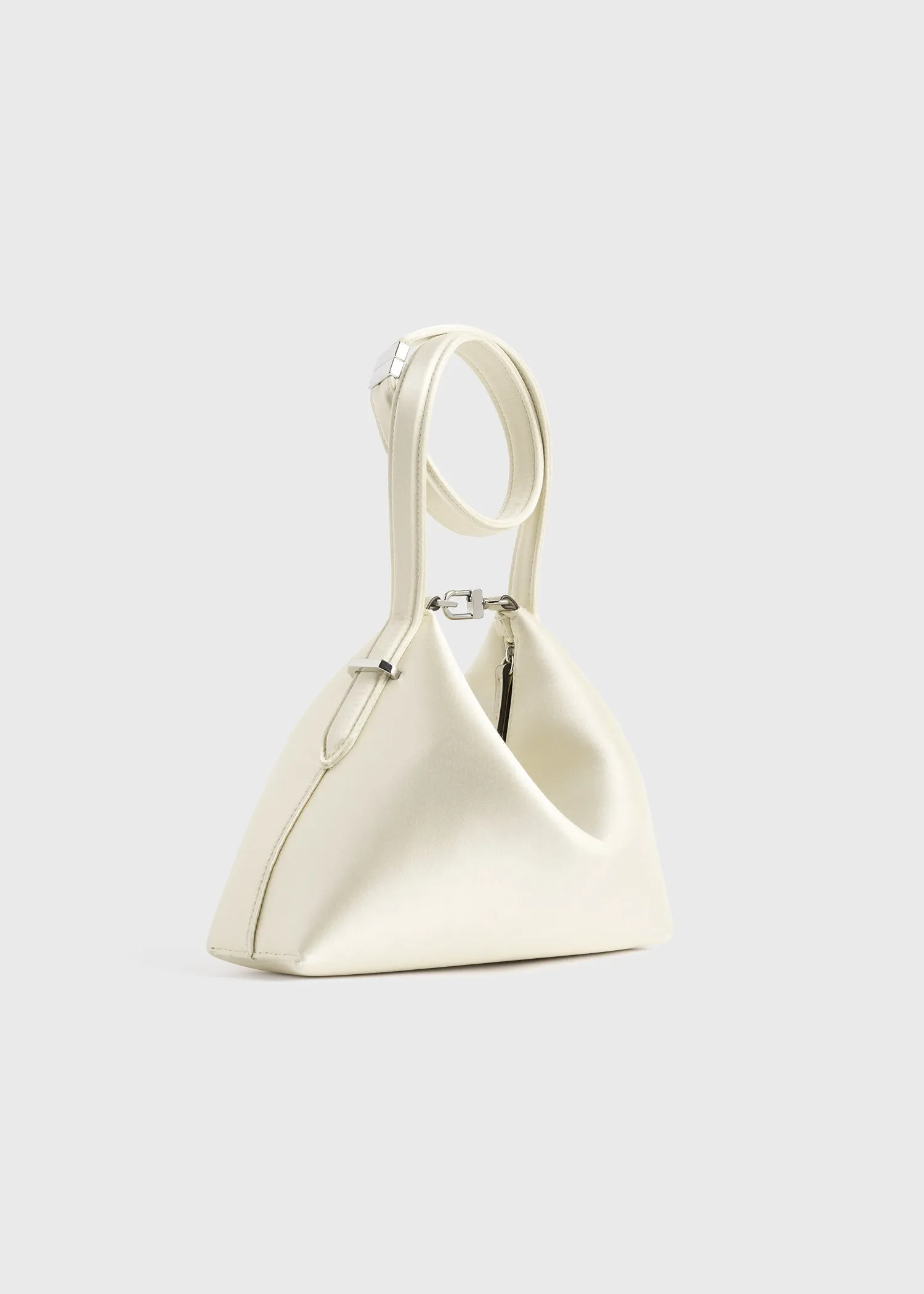 Bevel satin wristlet ecru sold by Toteme product image thumbnail 4