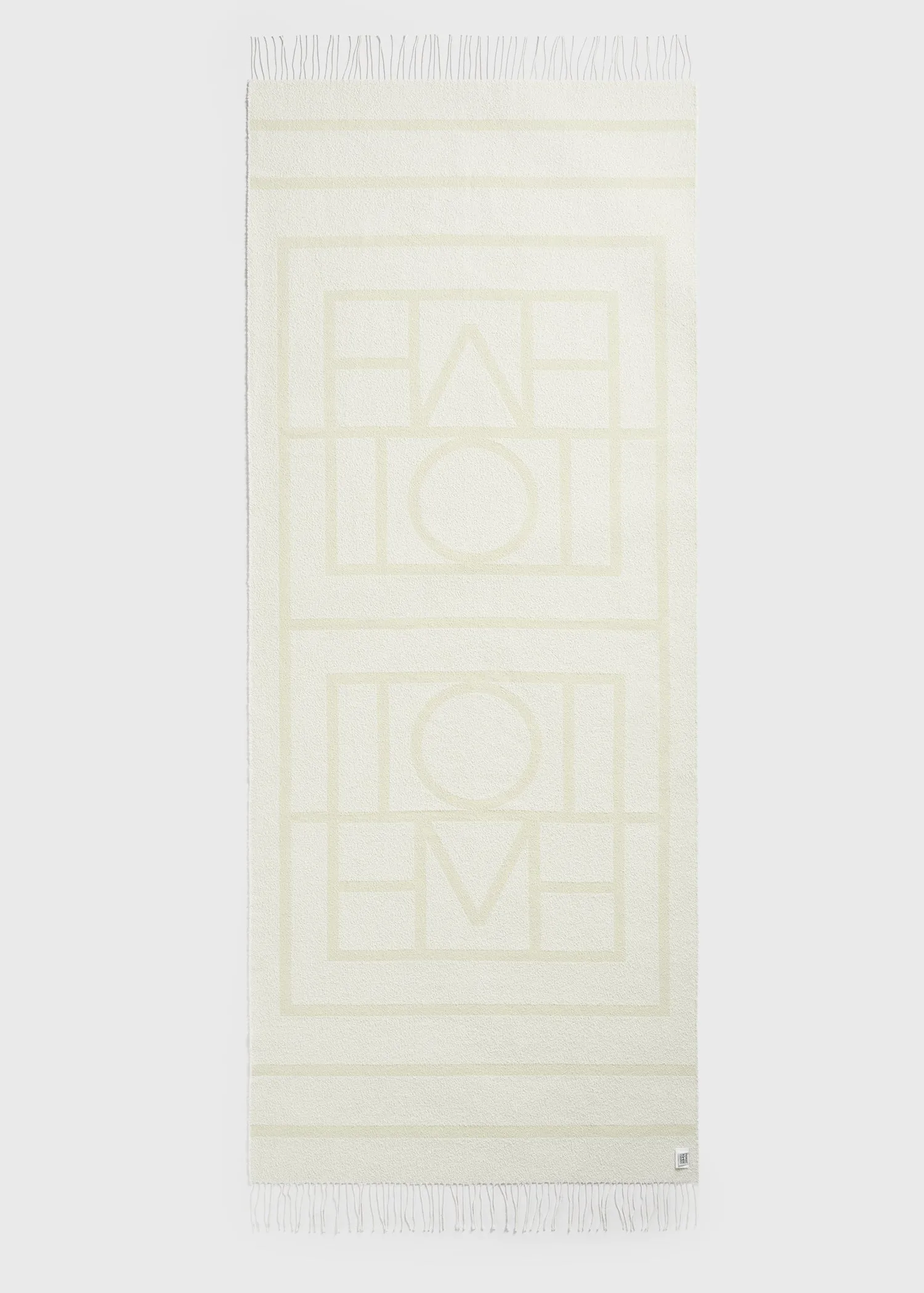 Monogram jacquard sarong ecru/straw sold by Toteme product image thumbnail 5