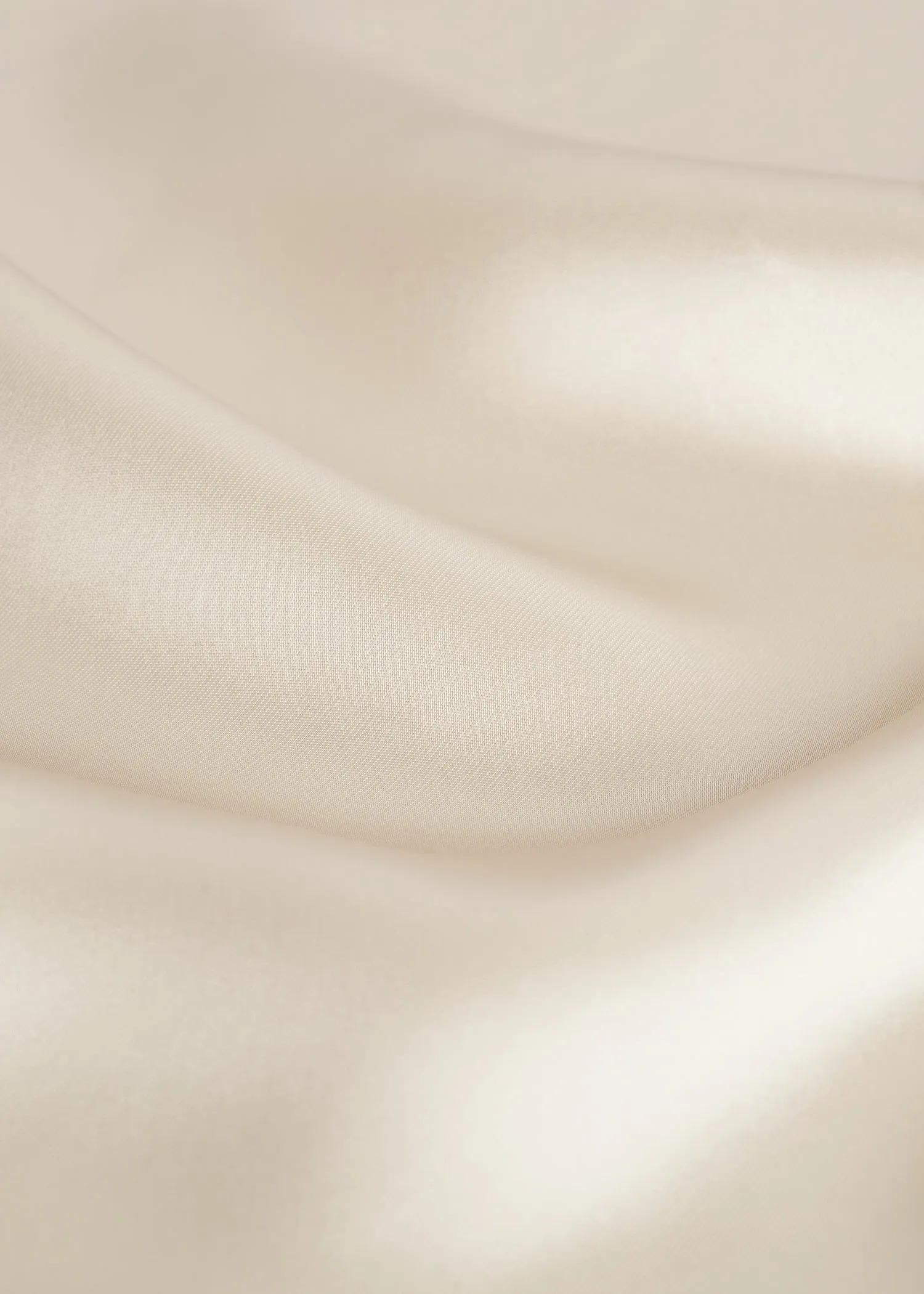 Satin triangle scarf ecru sold by Toteme product image thumbnail 4