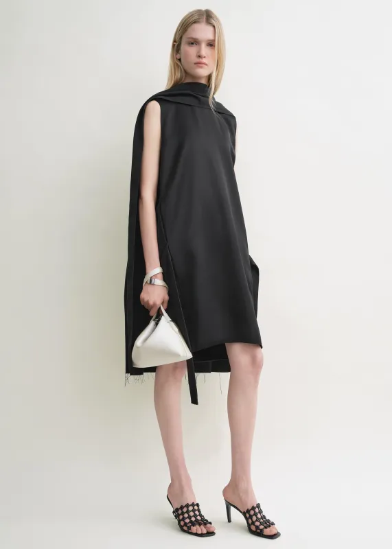 Cocoon scarf dress black sold by Toteme