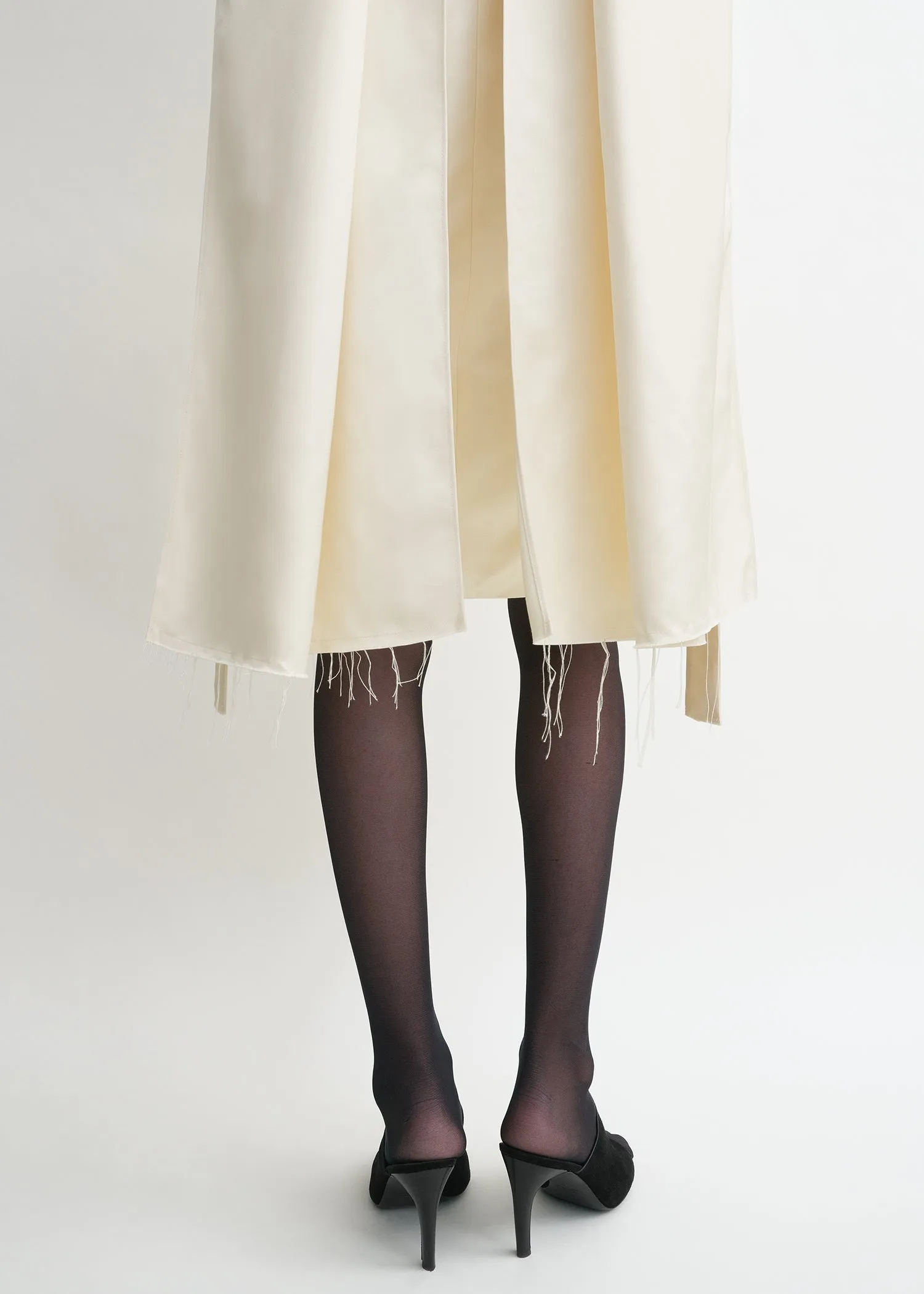 Cocoon scarf dress ecru sold by Toteme product image thumbnail 5