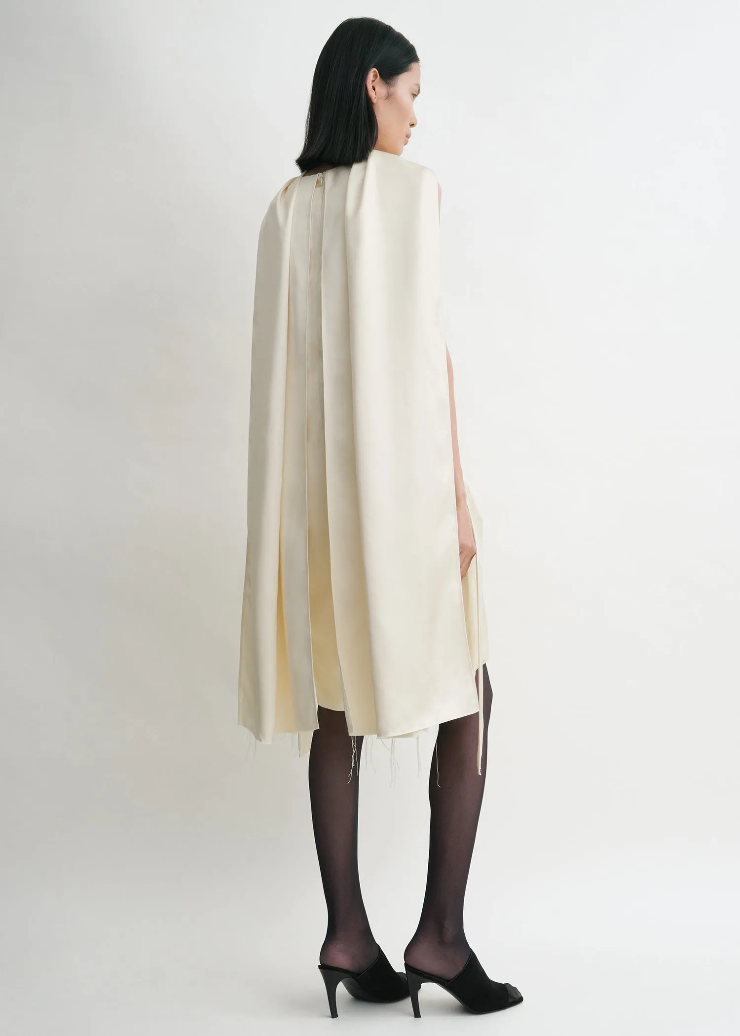 Cocoon scarf dress ecru sold by Toteme product image thumbnail 3