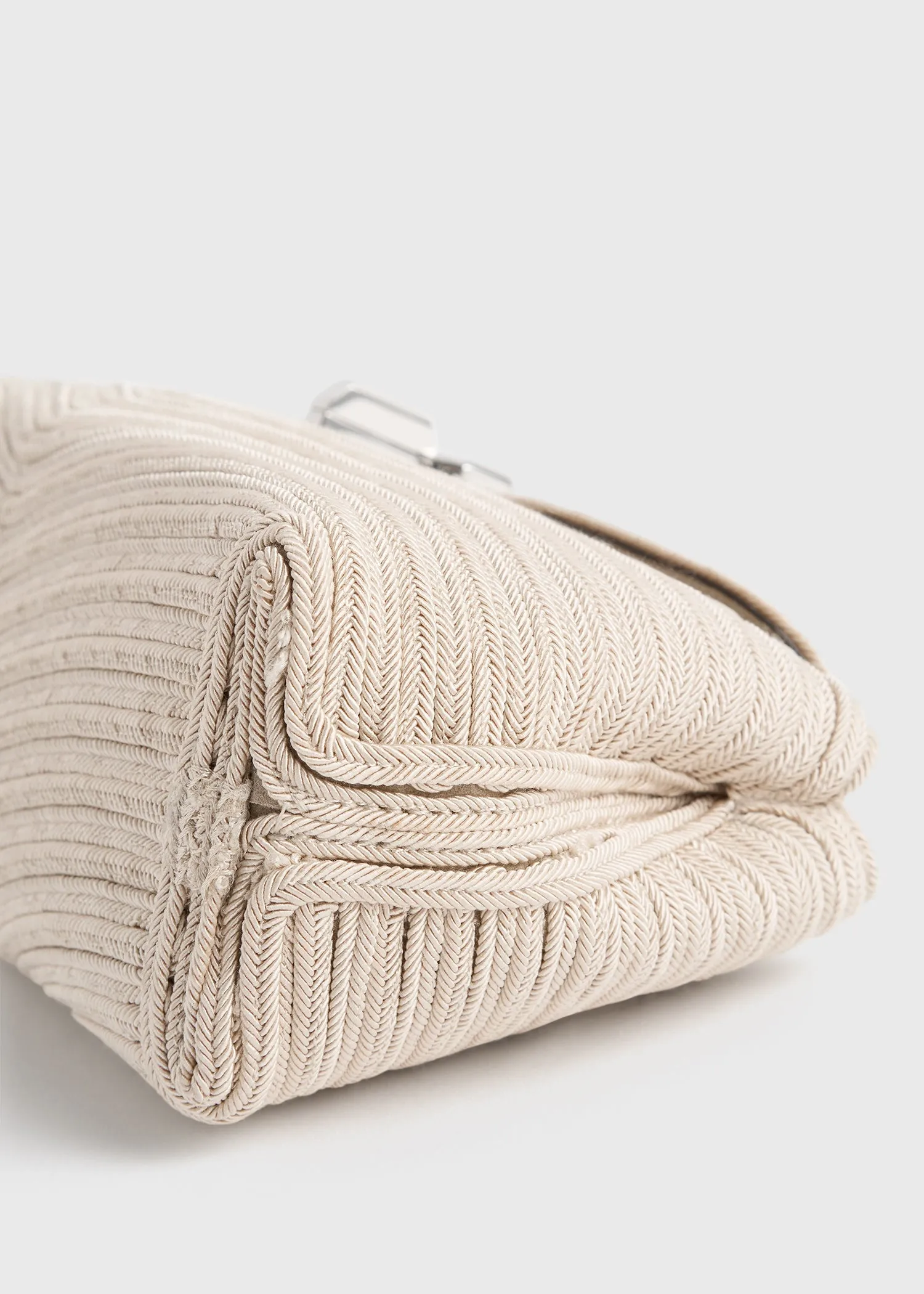 Mini T-lock rope clutch pearl sold by Toteme product image thumbnail 5