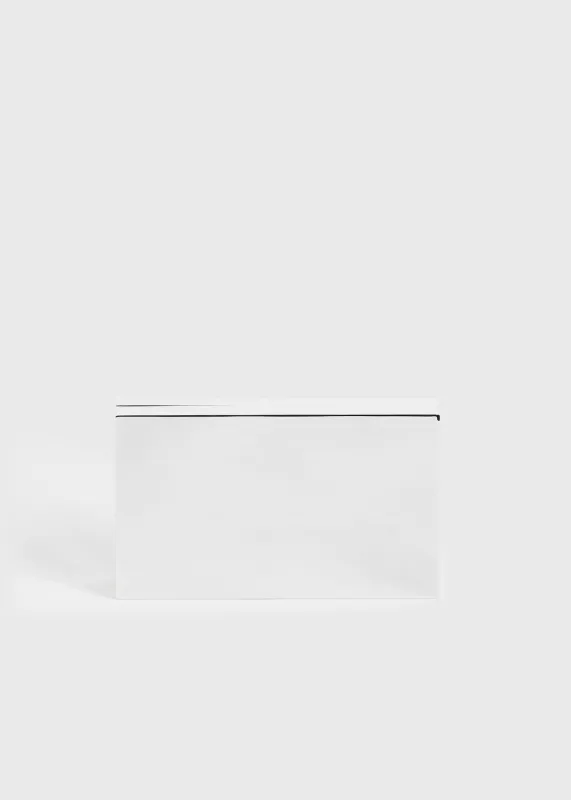 Metal clutch silver sold by Toteme