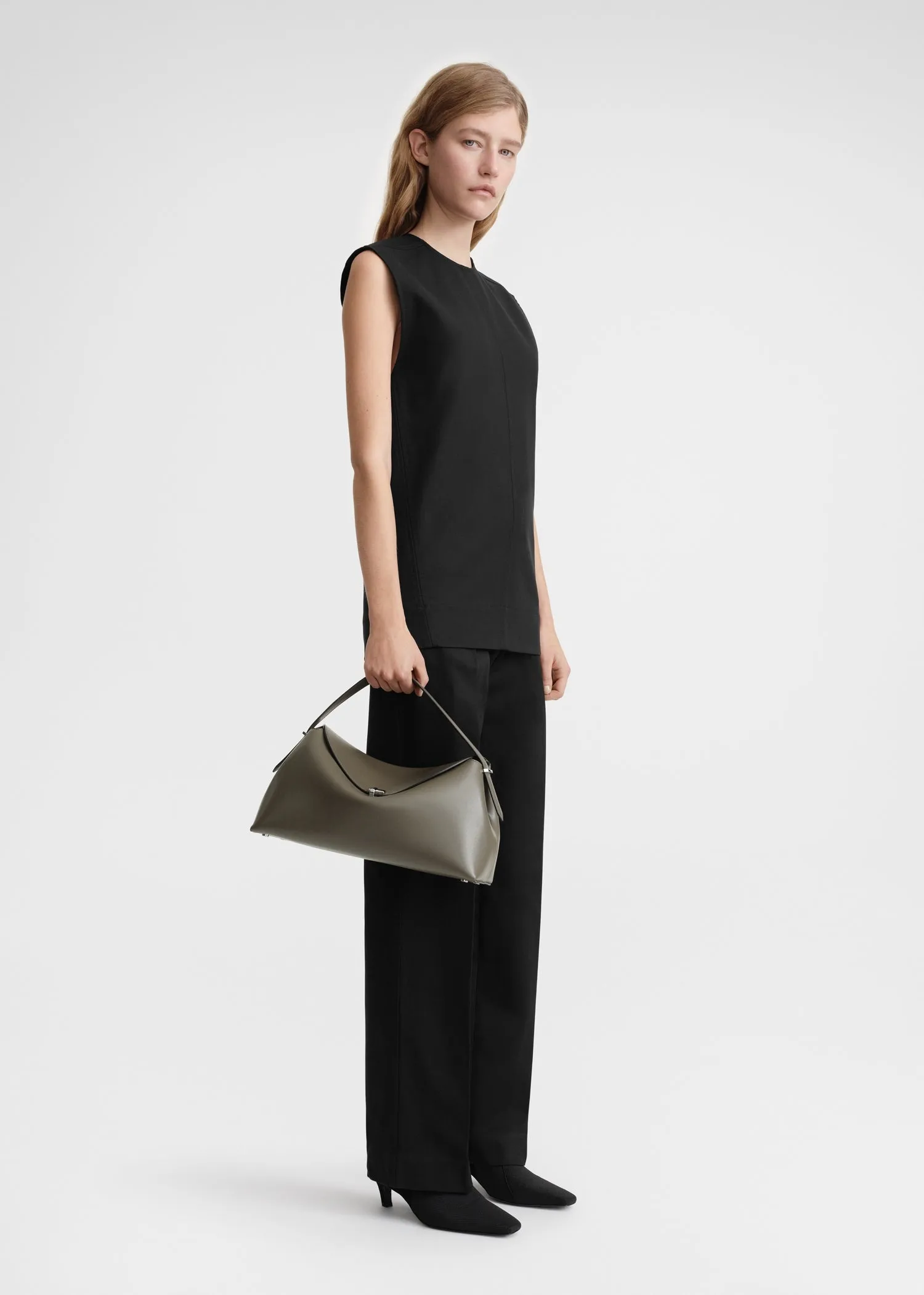 T-Lock leather top handle ash sold by Toteme product image thumbnail 2