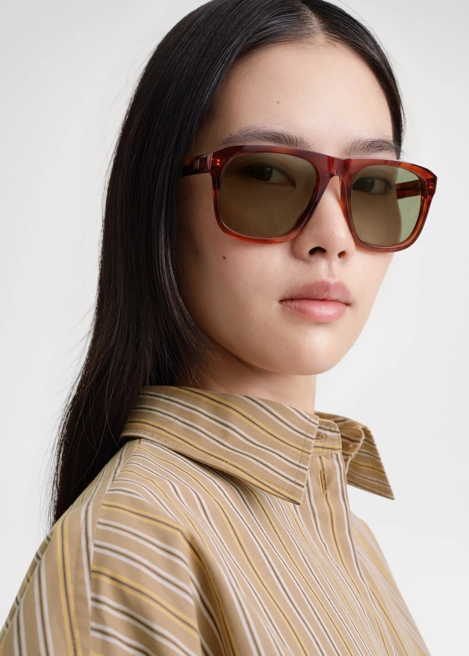 Navigator sunglasses Havana sold by Toteme product image thumbnail 3