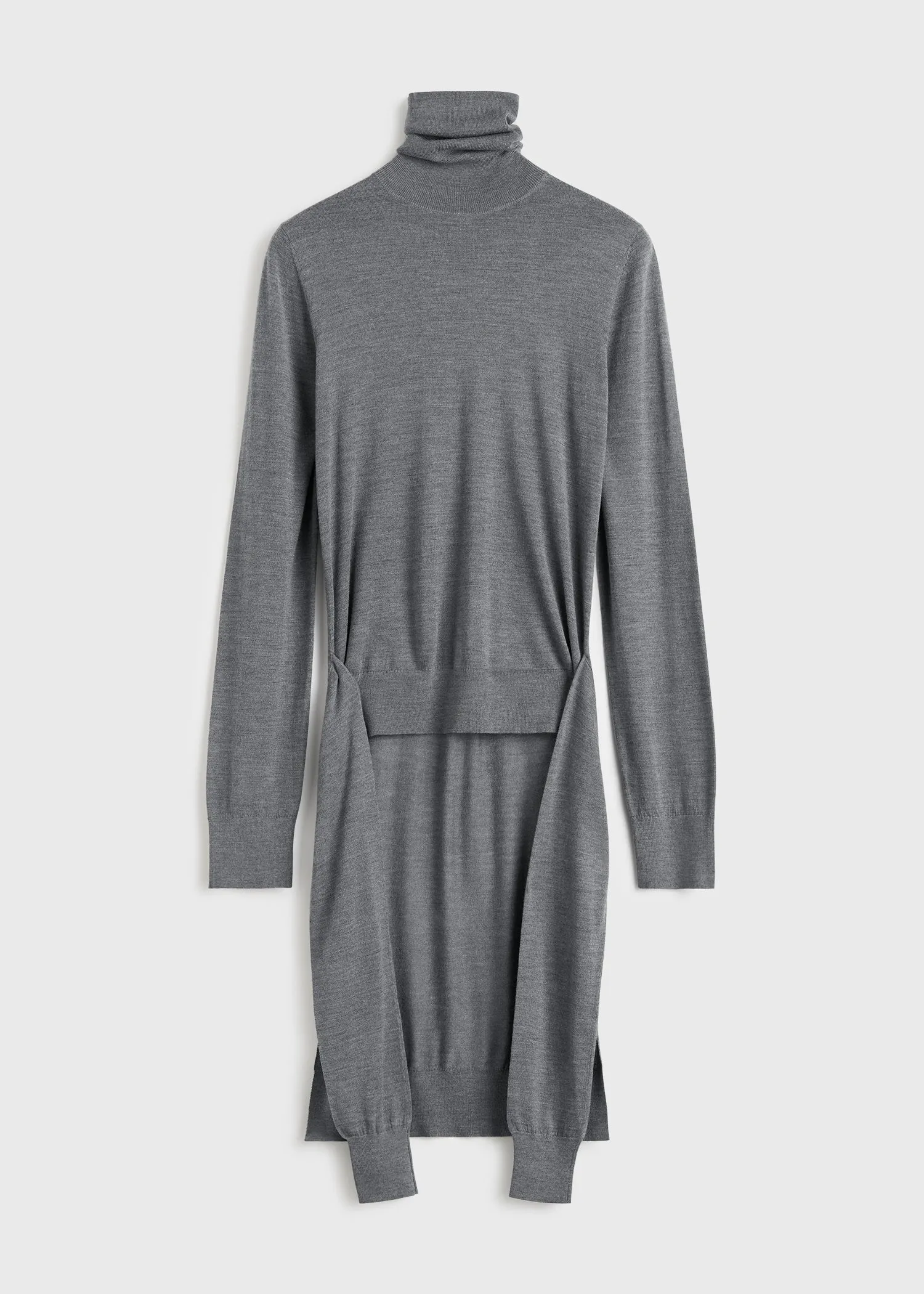 Double-sleeve turtleneck mid grey sold by Toteme product image thumbnail 5