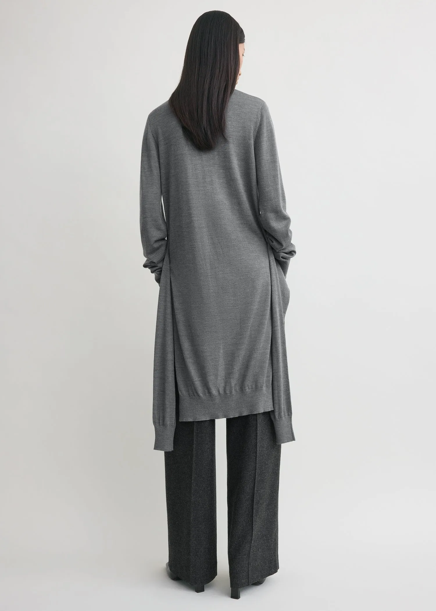 Double-sleeve turtleneck mid grey sold by Toteme product image thumbnail 3