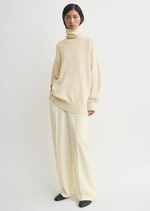 Longline turtleneck ecru sold by Toteme