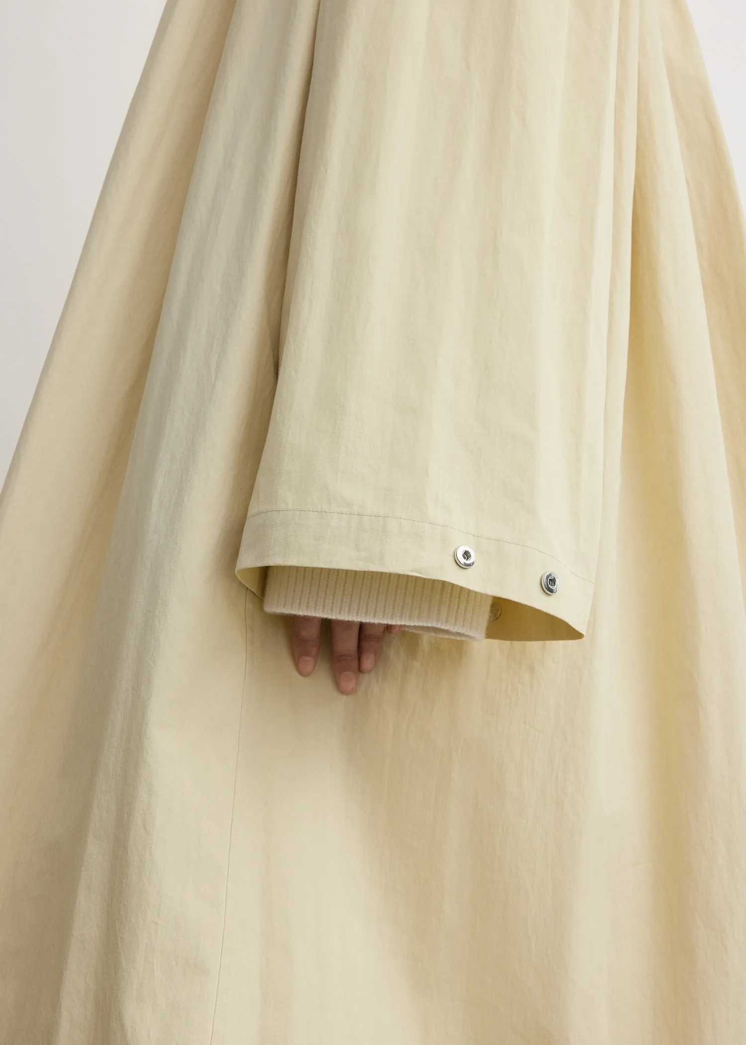 Gathered parachute coat ecru sold by Toteme product image thumbnail 4