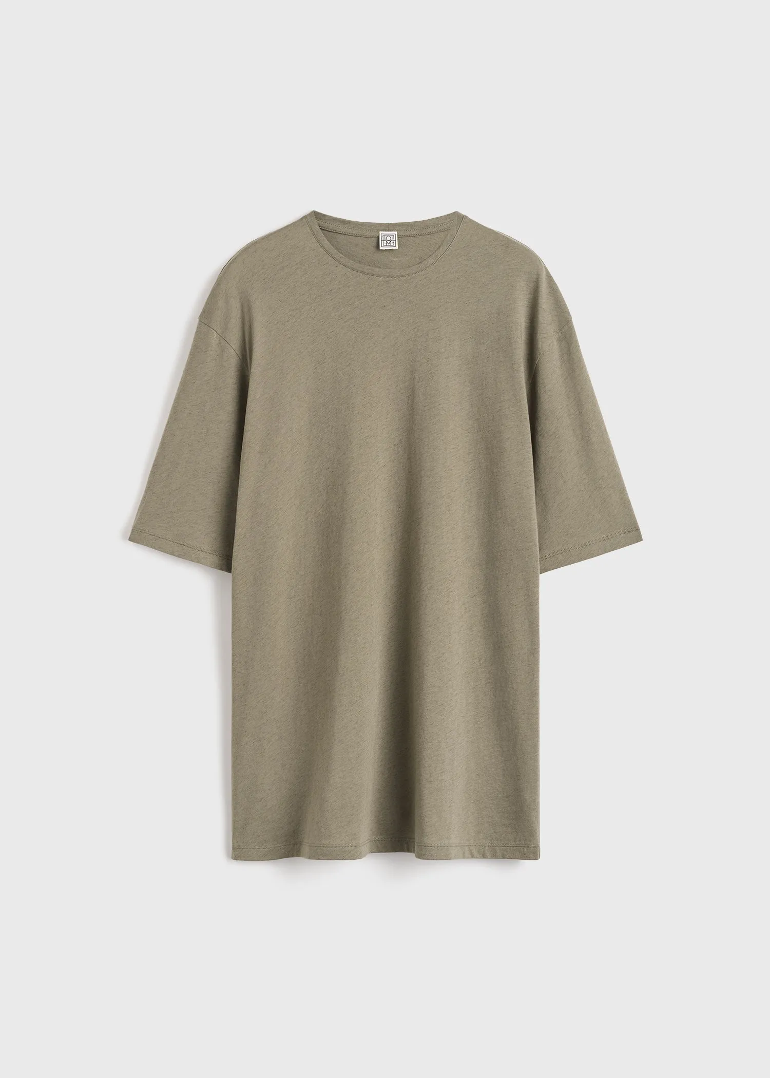 Relaxed tee dress taupe sold by Toteme product image thumbnail 5