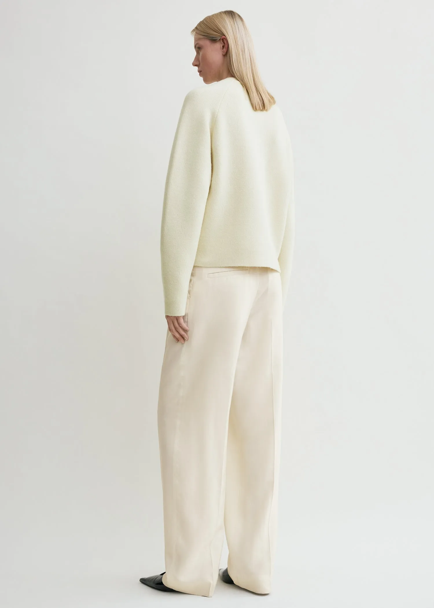 Hammered button cardigan milk sold by Toteme product image thumbnail 3