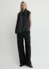 Scarf blouse black sold by Toteme