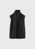 Scarf blouse black sold by Toteme