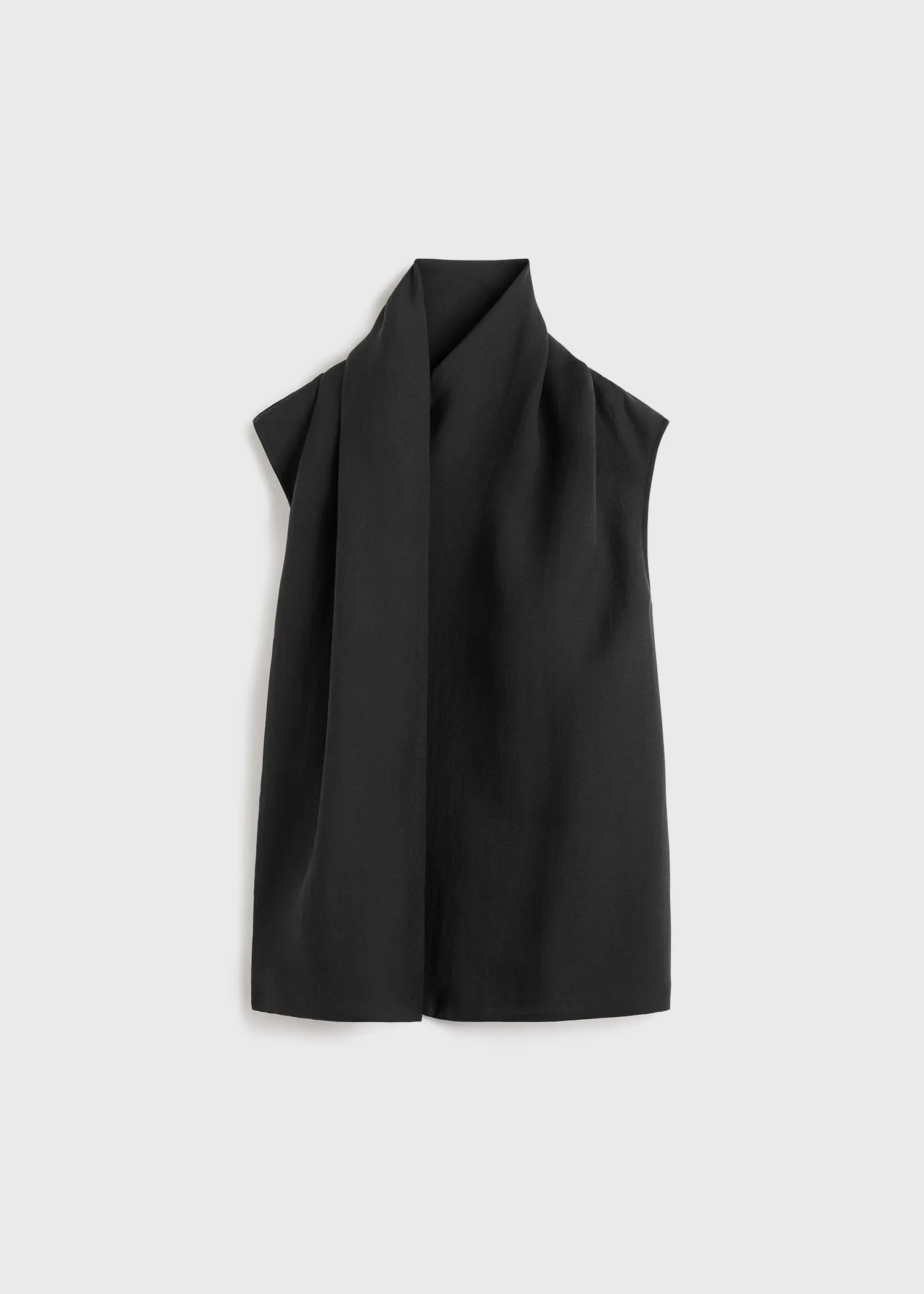 Scarf blouse black sold by Toteme product image thumbnail 5