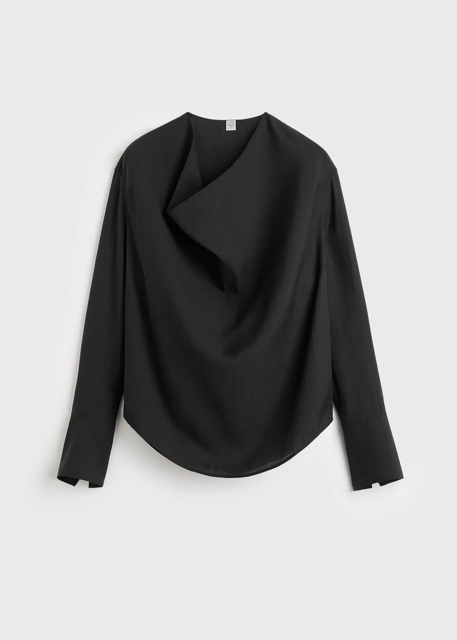 Cowl blouse black sold by Toteme product image thumbnail 5