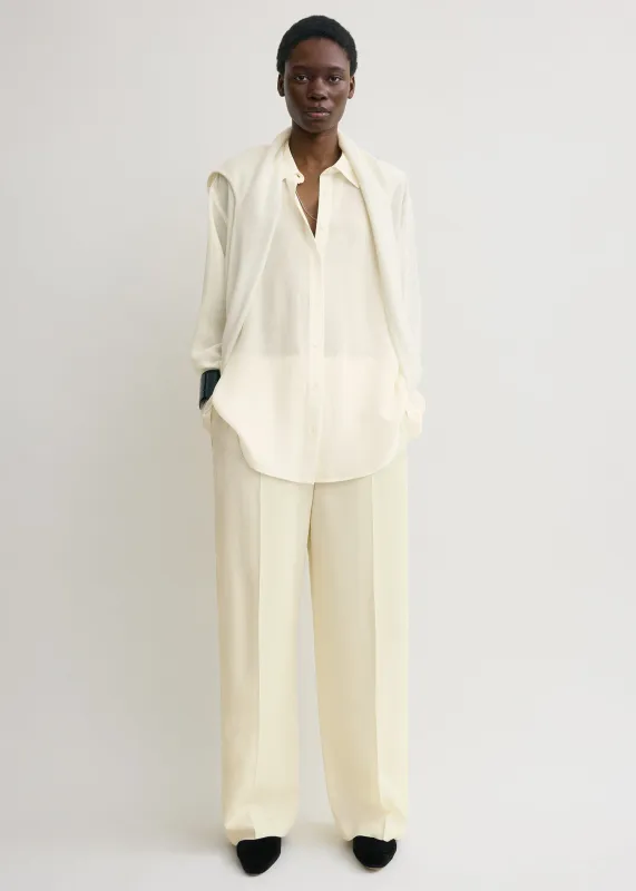 Classic crepe shirt milk sold by Toteme