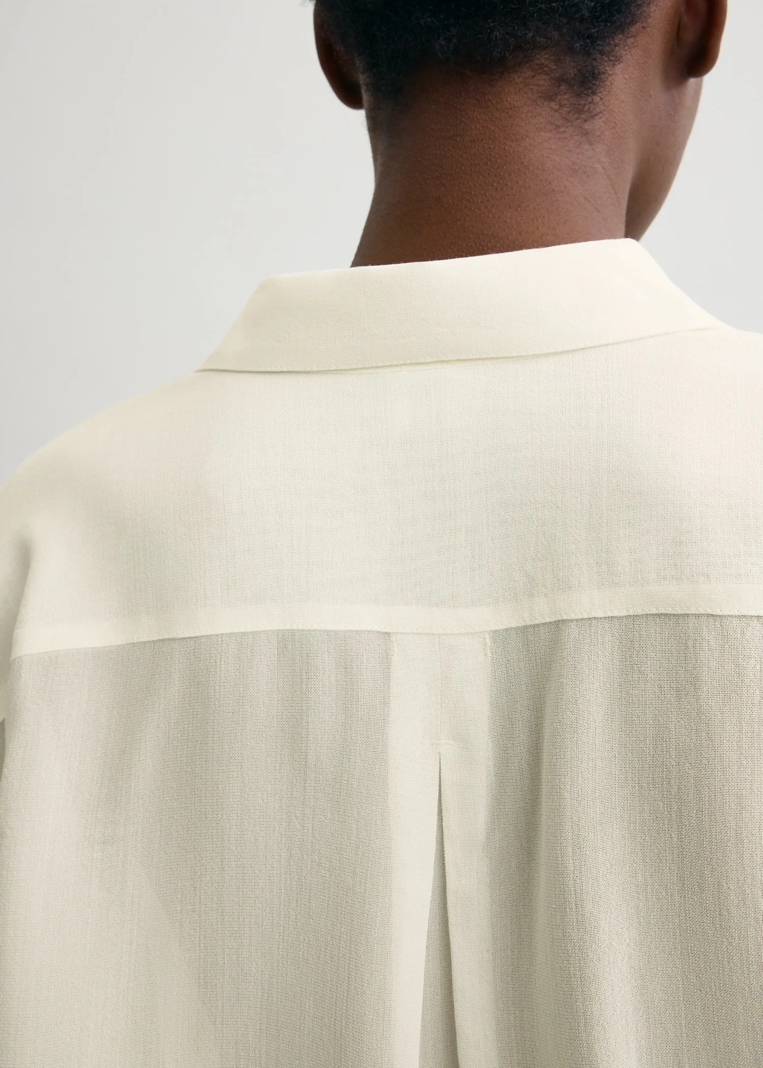 Classic crepe shirt milk sold by Toteme product image thumbnail 5