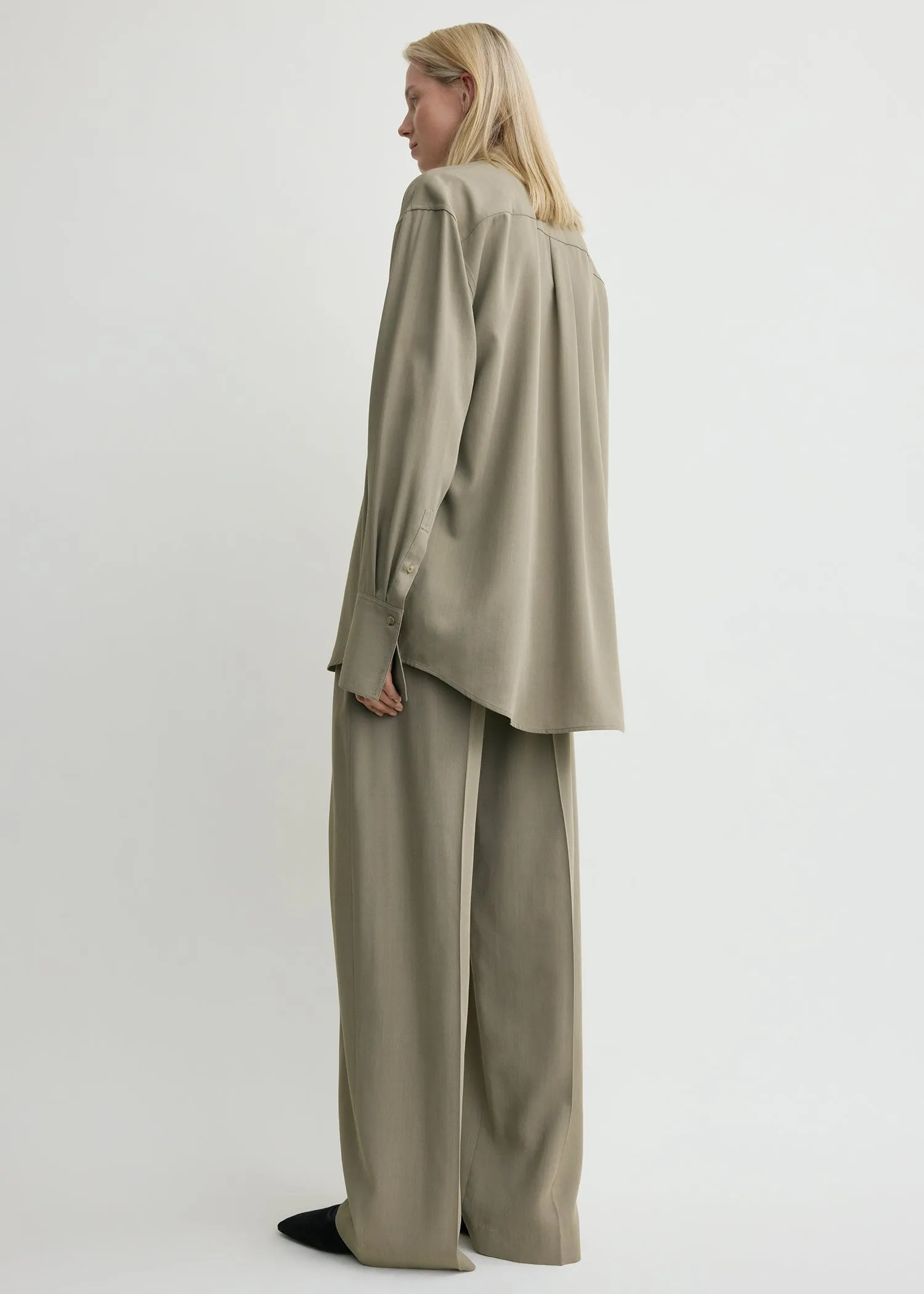 Classic tuxedo shirt taupe sold by Toteme product image thumbnail 3