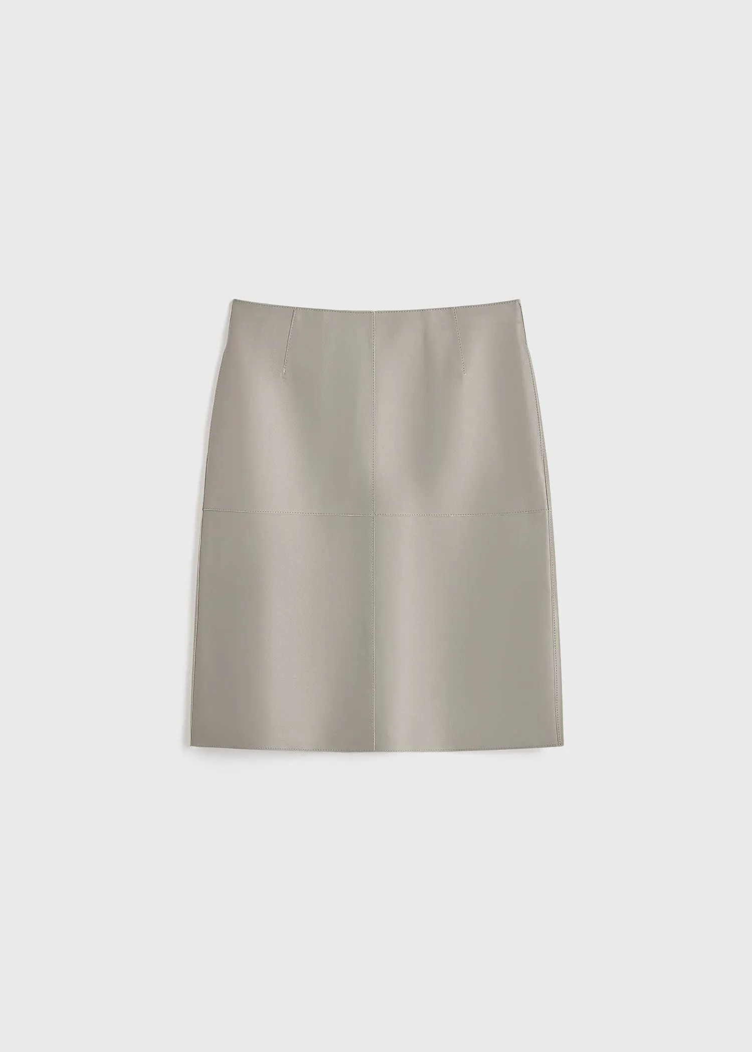 Paneled leather skirt grey sold by Toteme product image thumbnail 5
