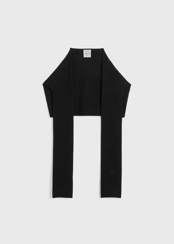 Sleeve scarf black sold by Toteme