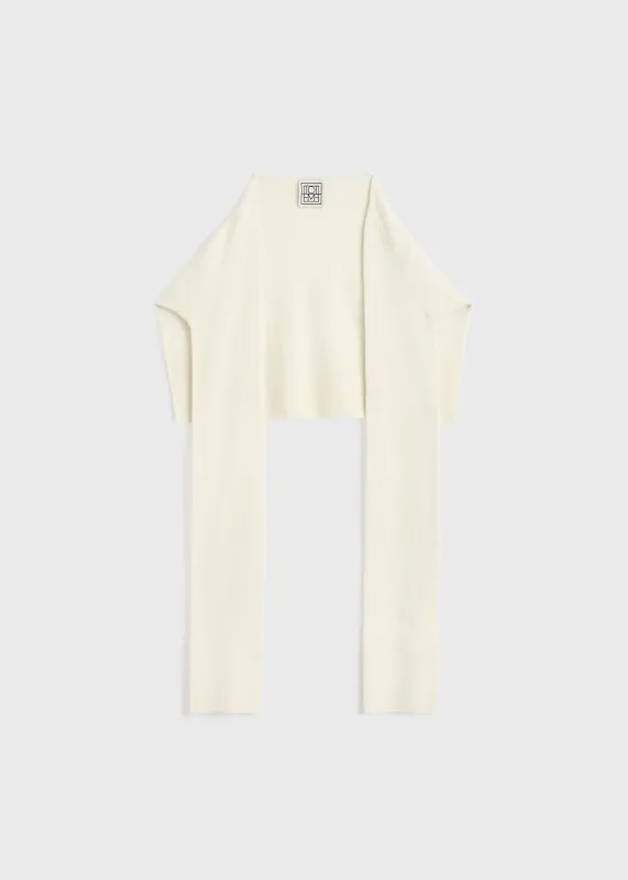 Sleeve scarf white sold by Toteme