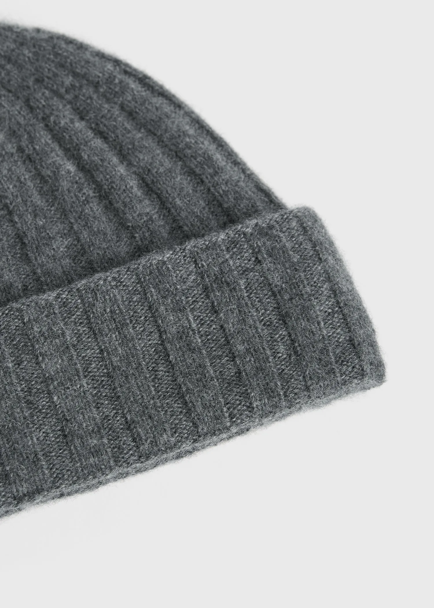 Cashmere beanie charcoal melange sold by Toteme product image thumbnail 4