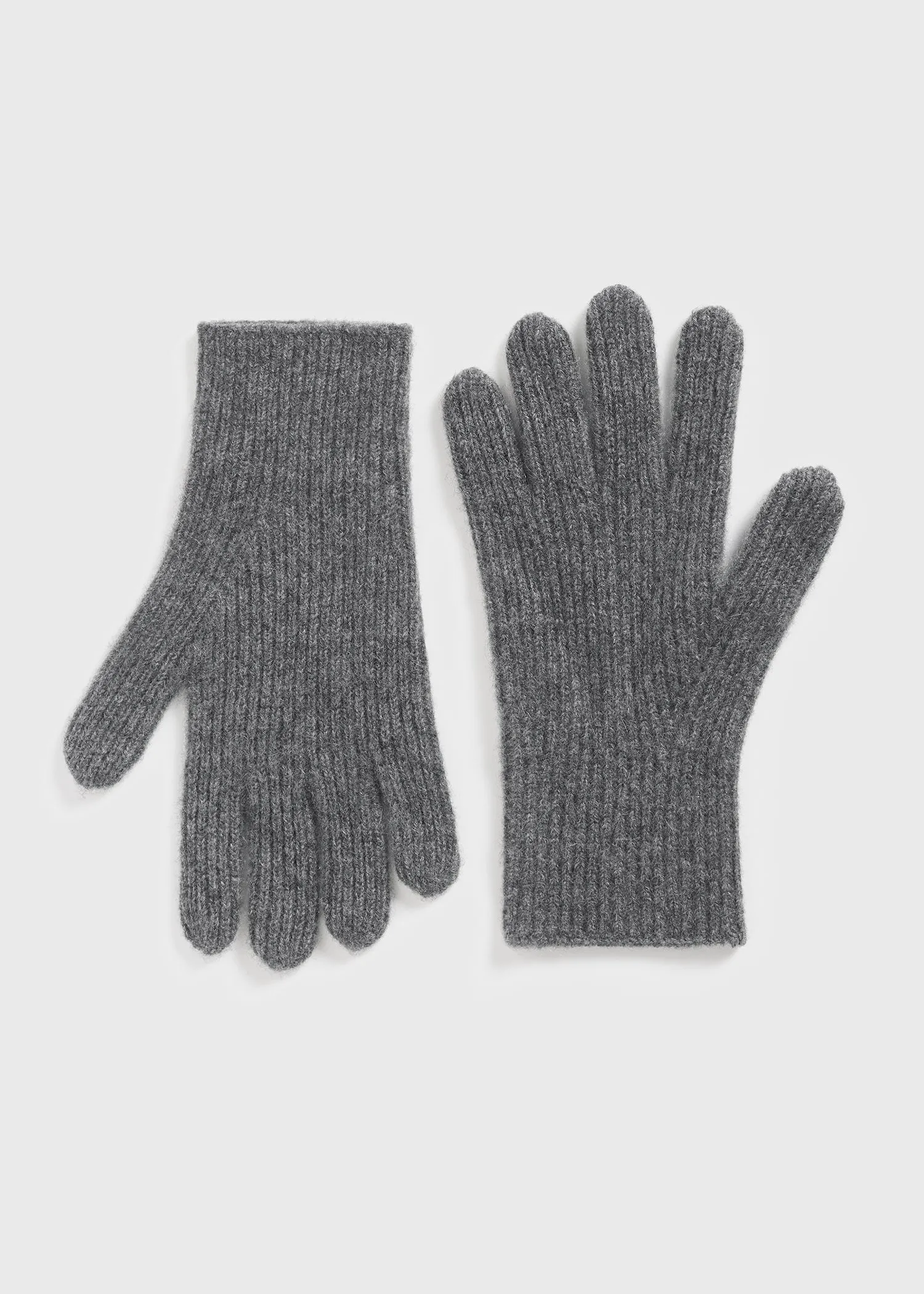 Cashmere gloves charcoal sold by Toteme