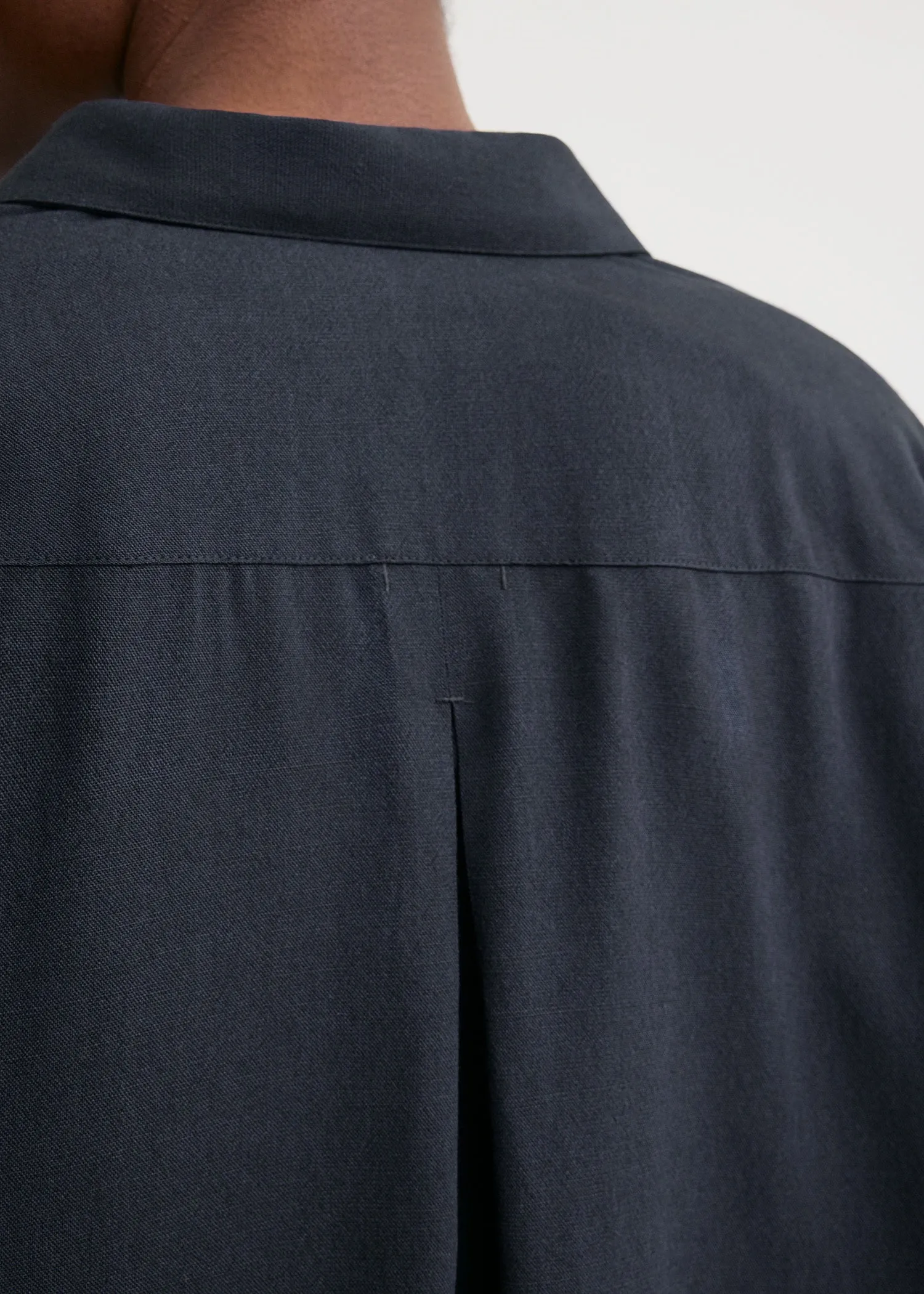 Classic fluid shirt navy sold by Toteme product image thumbnail 4