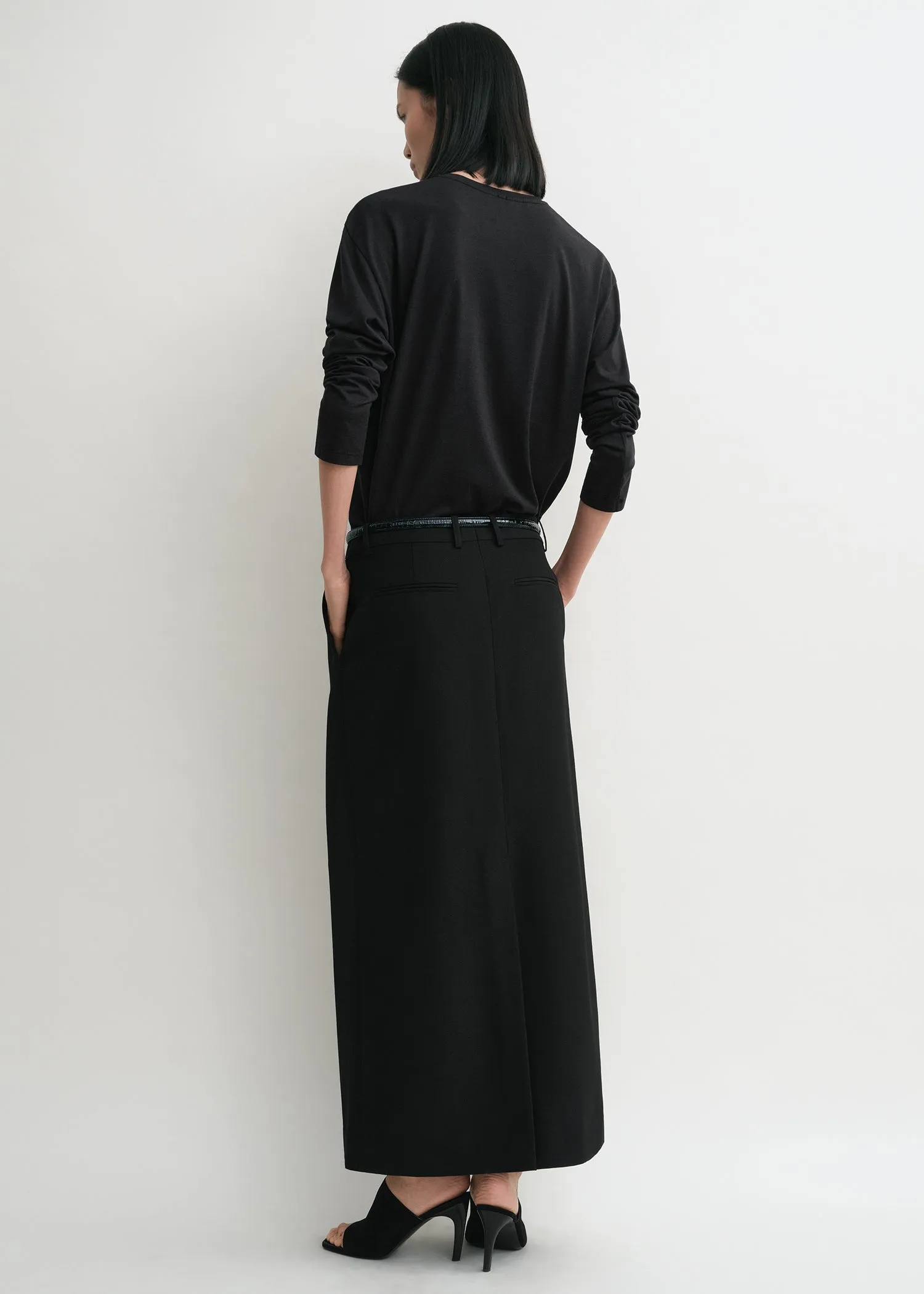 Classic long-sleeve tee black sold by Toteme product image thumbnail 3