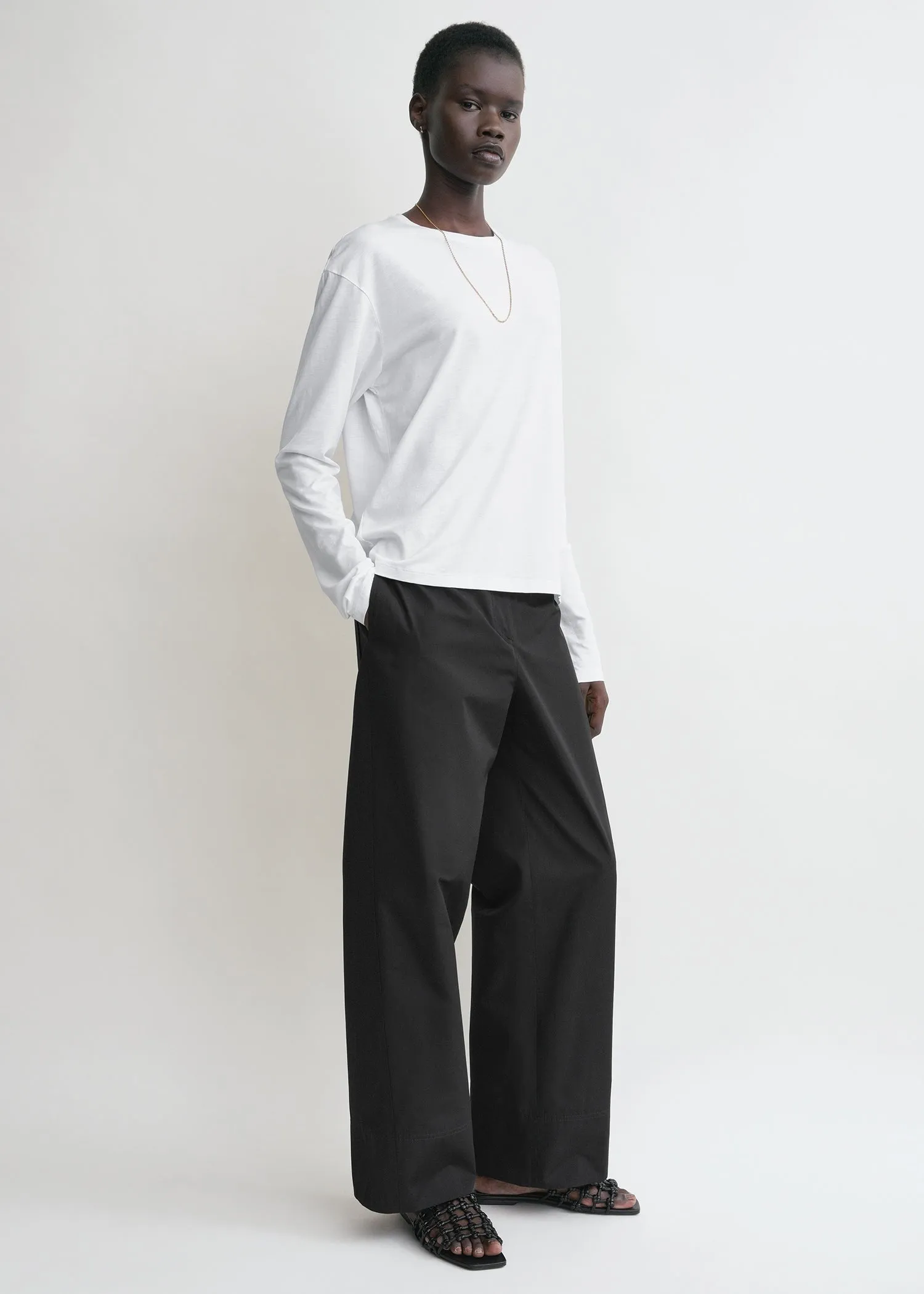 Classic long-sleeve tee white sold by Toteme product image thumbnail 2