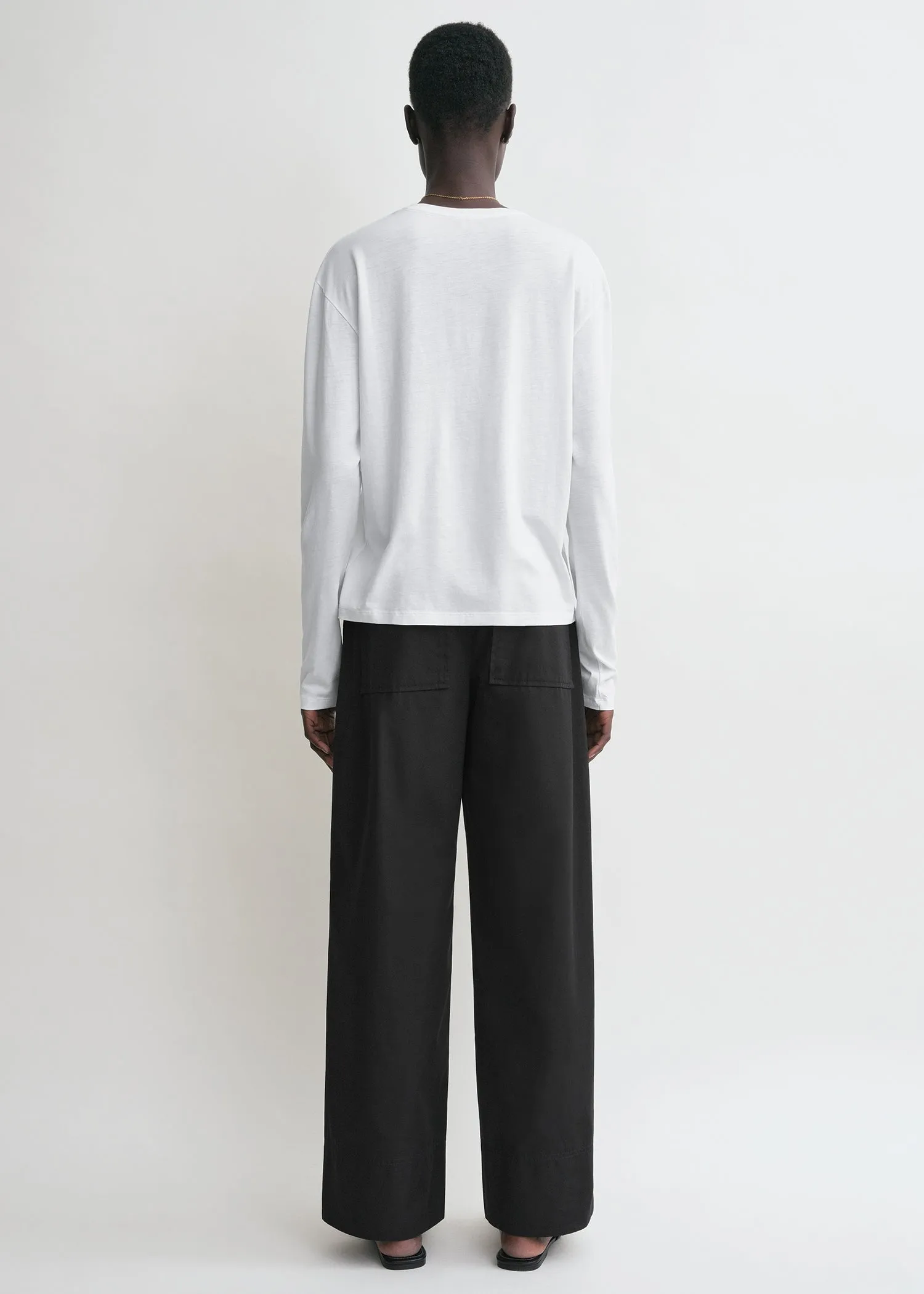 Classic long-sleeve tee white sold by Toteme product image thumbnail 3