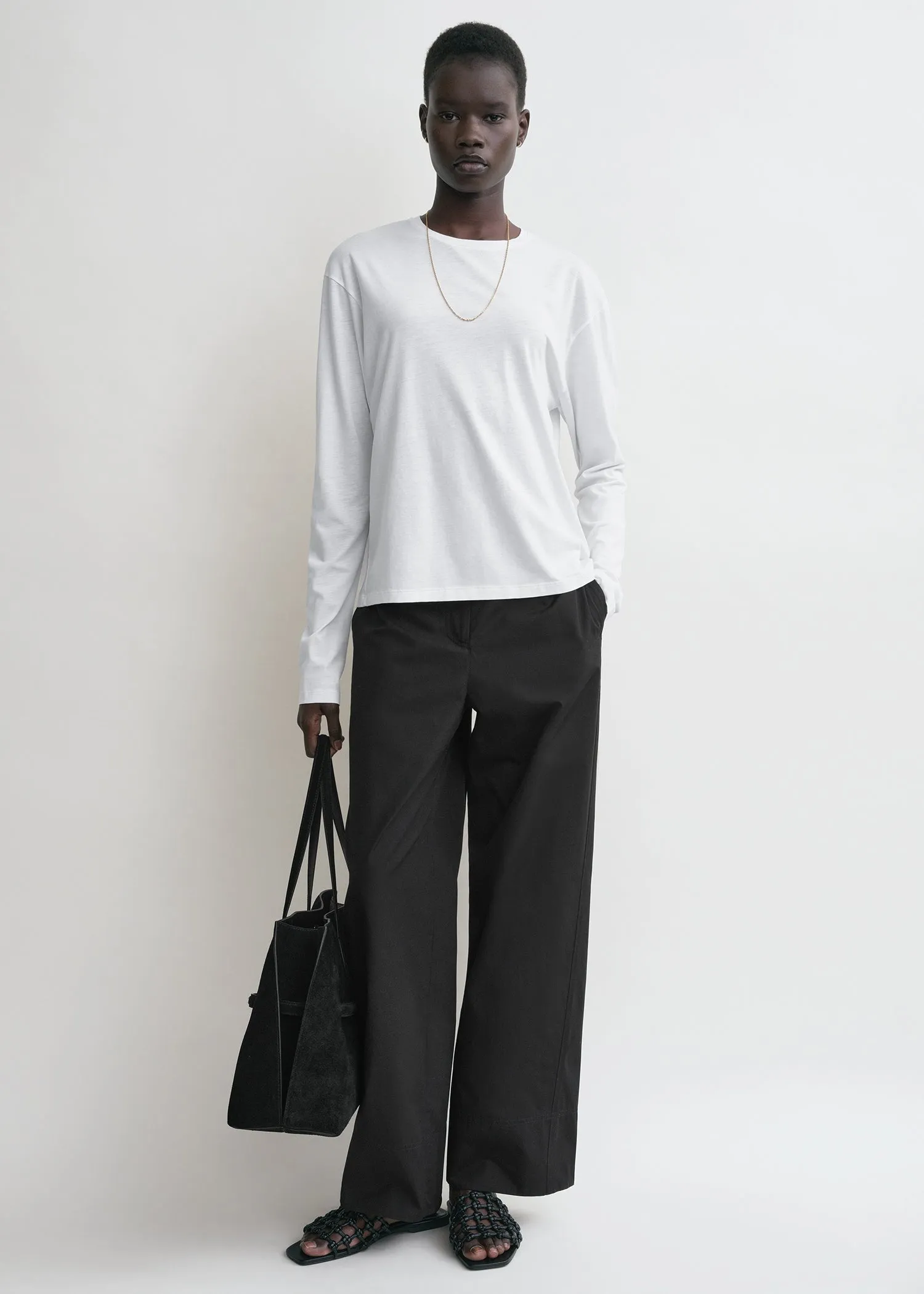 Classic long-sleeve tee white sold by Toteme