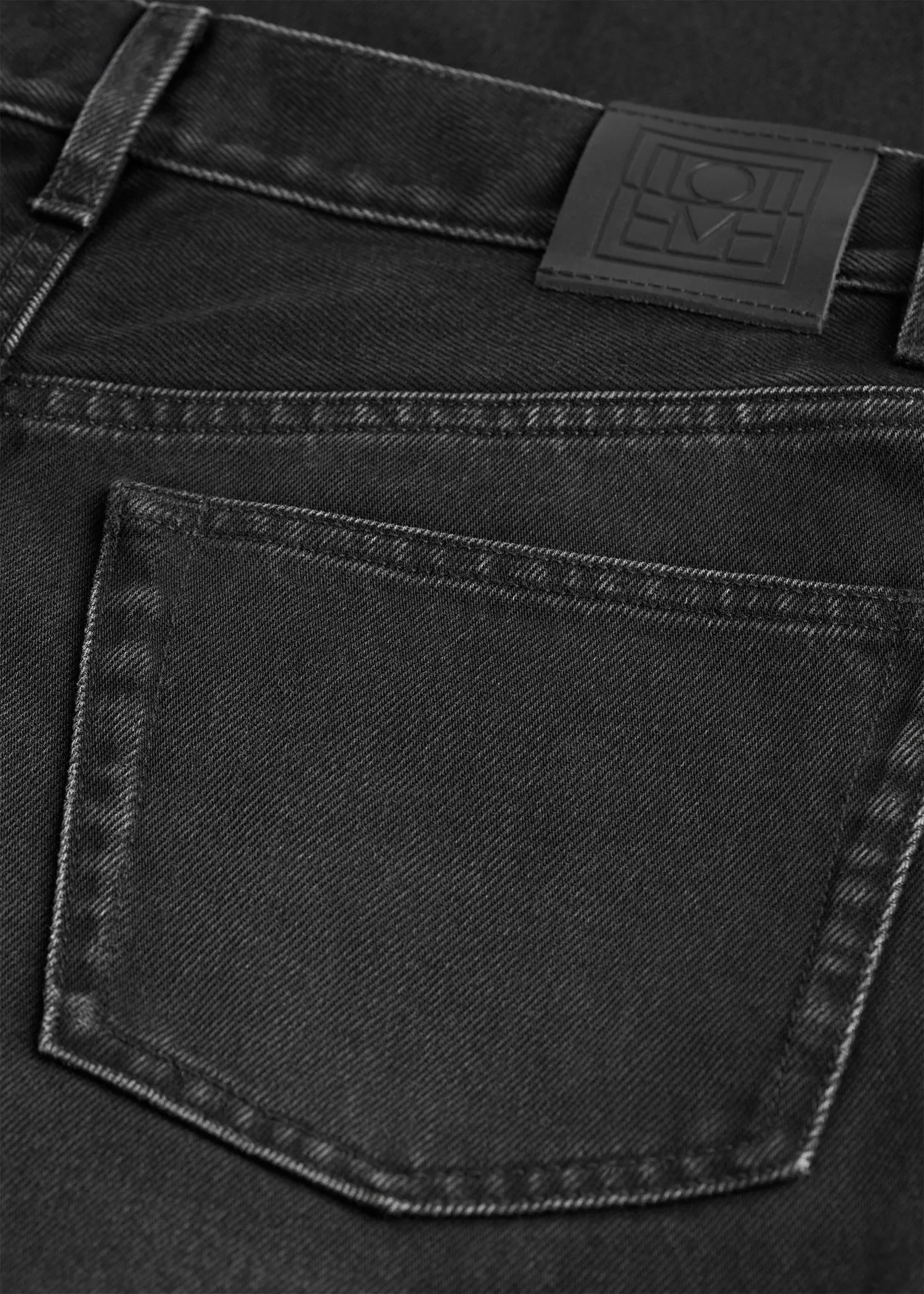 Wide leg denim faded black sold by Toteme product image thumbnail 5