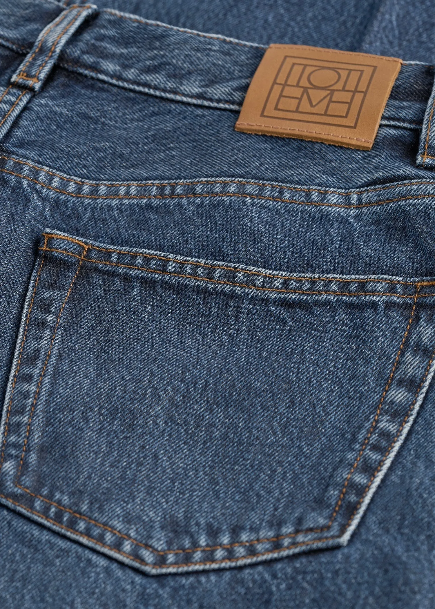 Wide leg denim dark blue sold by Toteme product image thumbnail 5