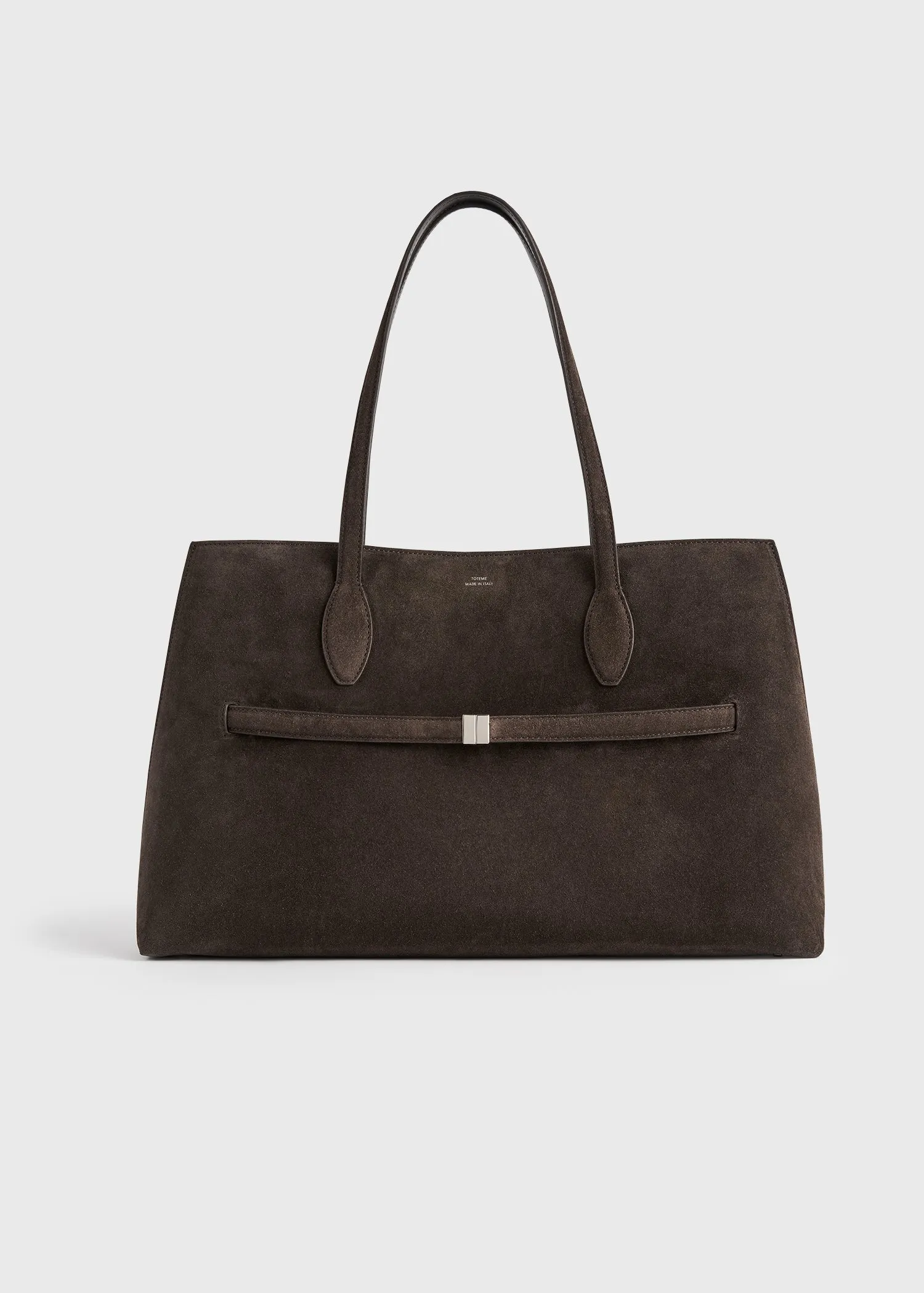 Suede lounge tote brown sold by Toteme