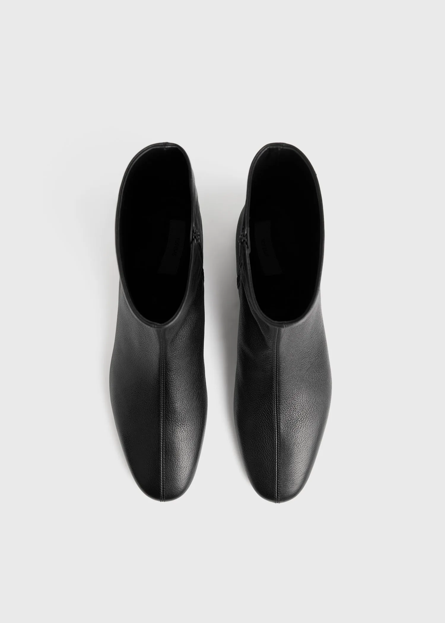 Grained-leather ankle boots black sold by Toteme product image thumbnail 4