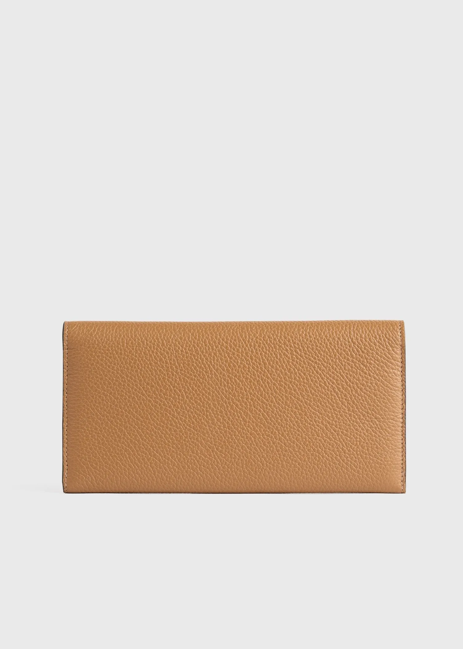 T-lock grained-leather wallet tan sold by Toteme product image thumbnail 3