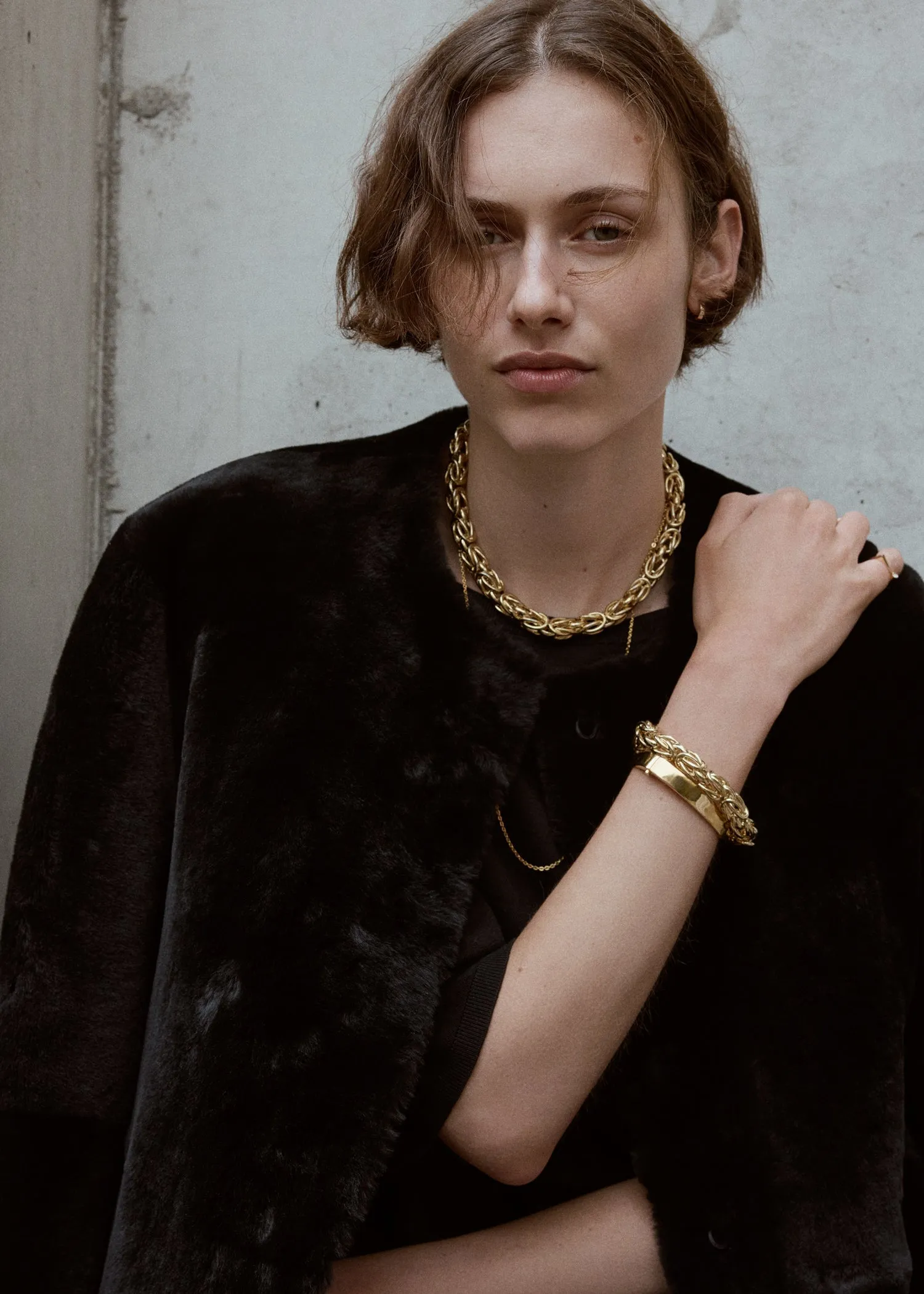 Byzantine bracelet gold sold by Toteme product image thumbnail 2