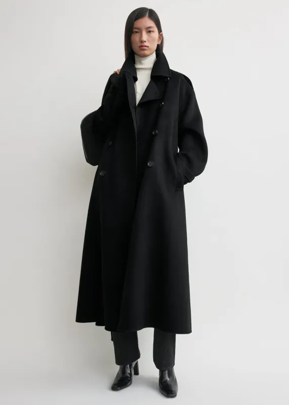 Doublé winter trench black sold by Toteme