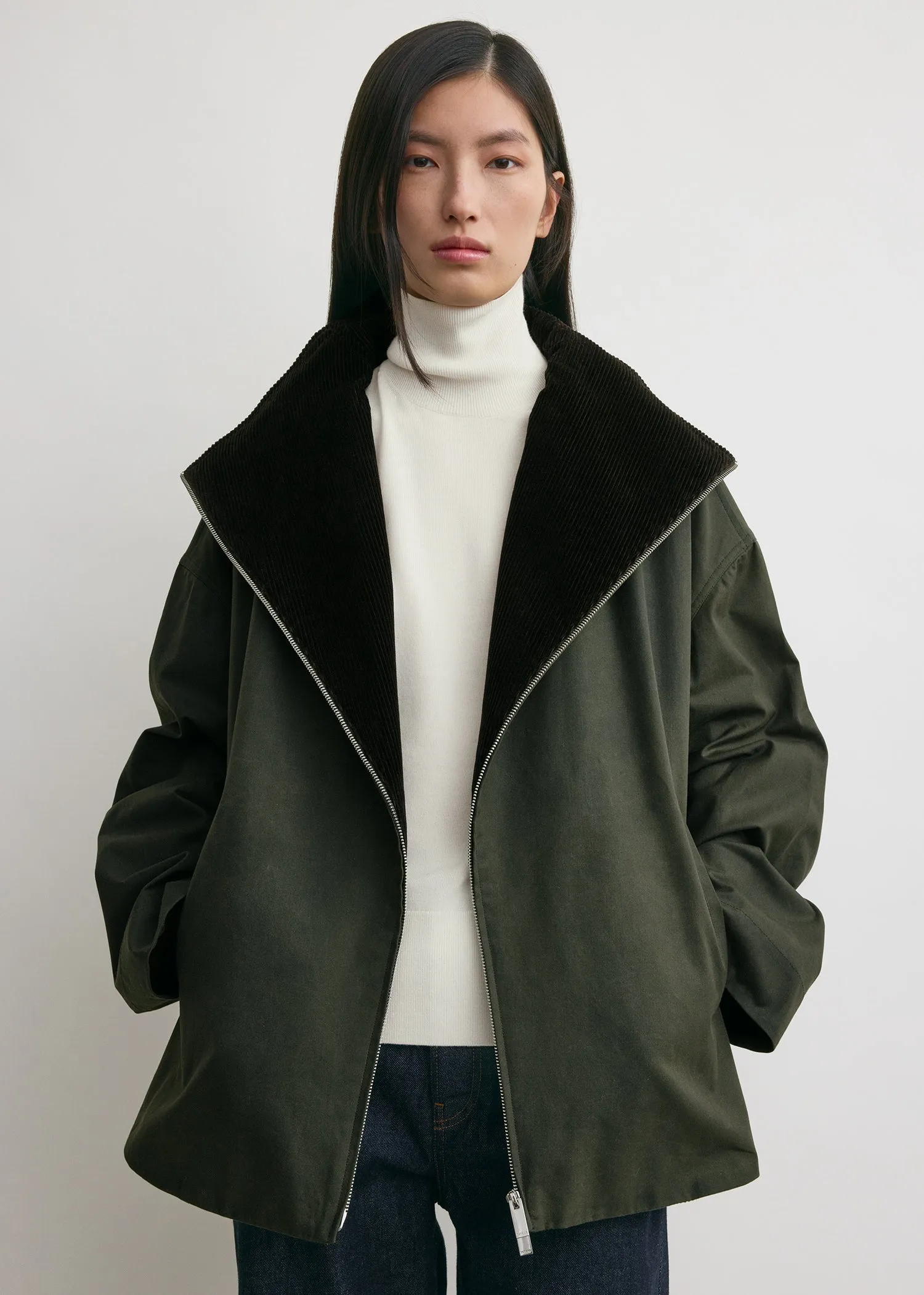 Zipped country jacket forest sold by Toteme product image thumbnail 5