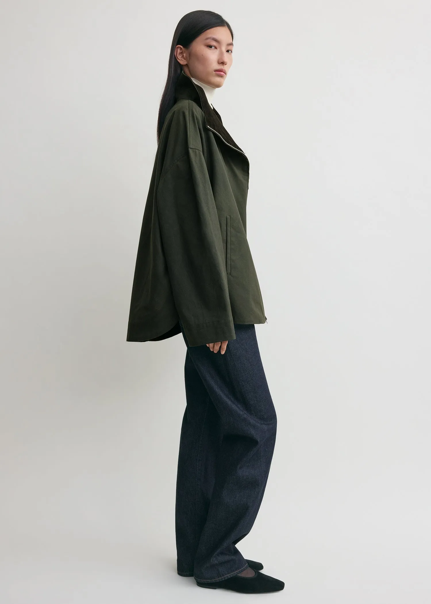 Zipped country jacket forest sold by Toteme product image thumbnail 2