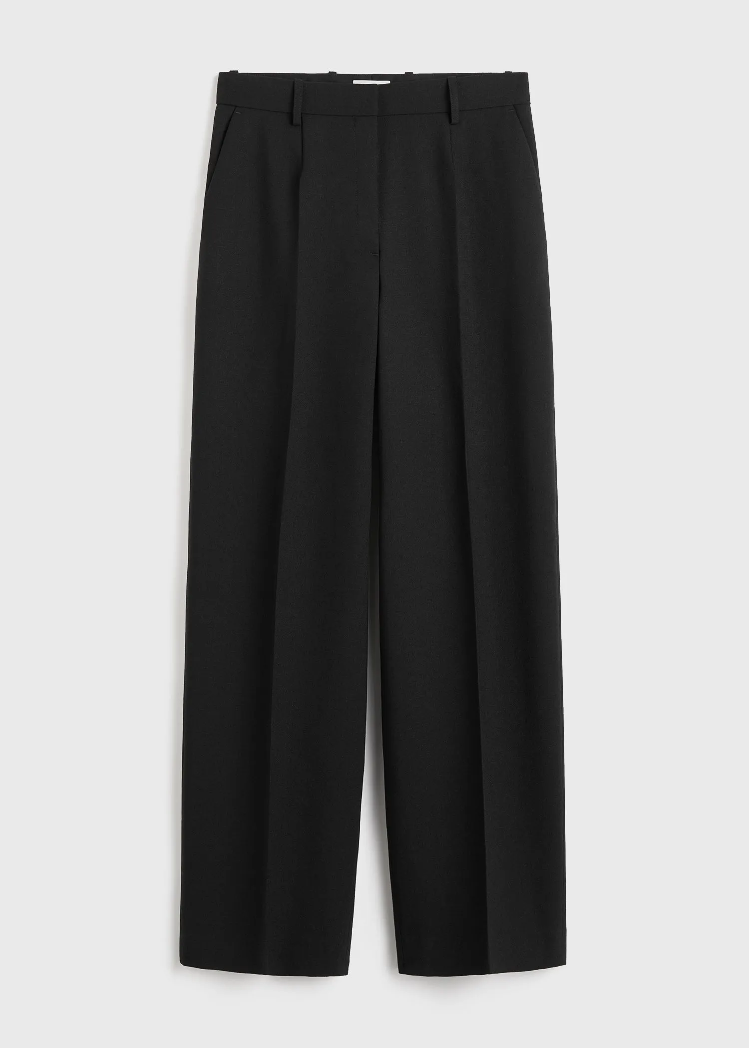 Wide tailored trousers black sold by Toteme product image thumbnail 5