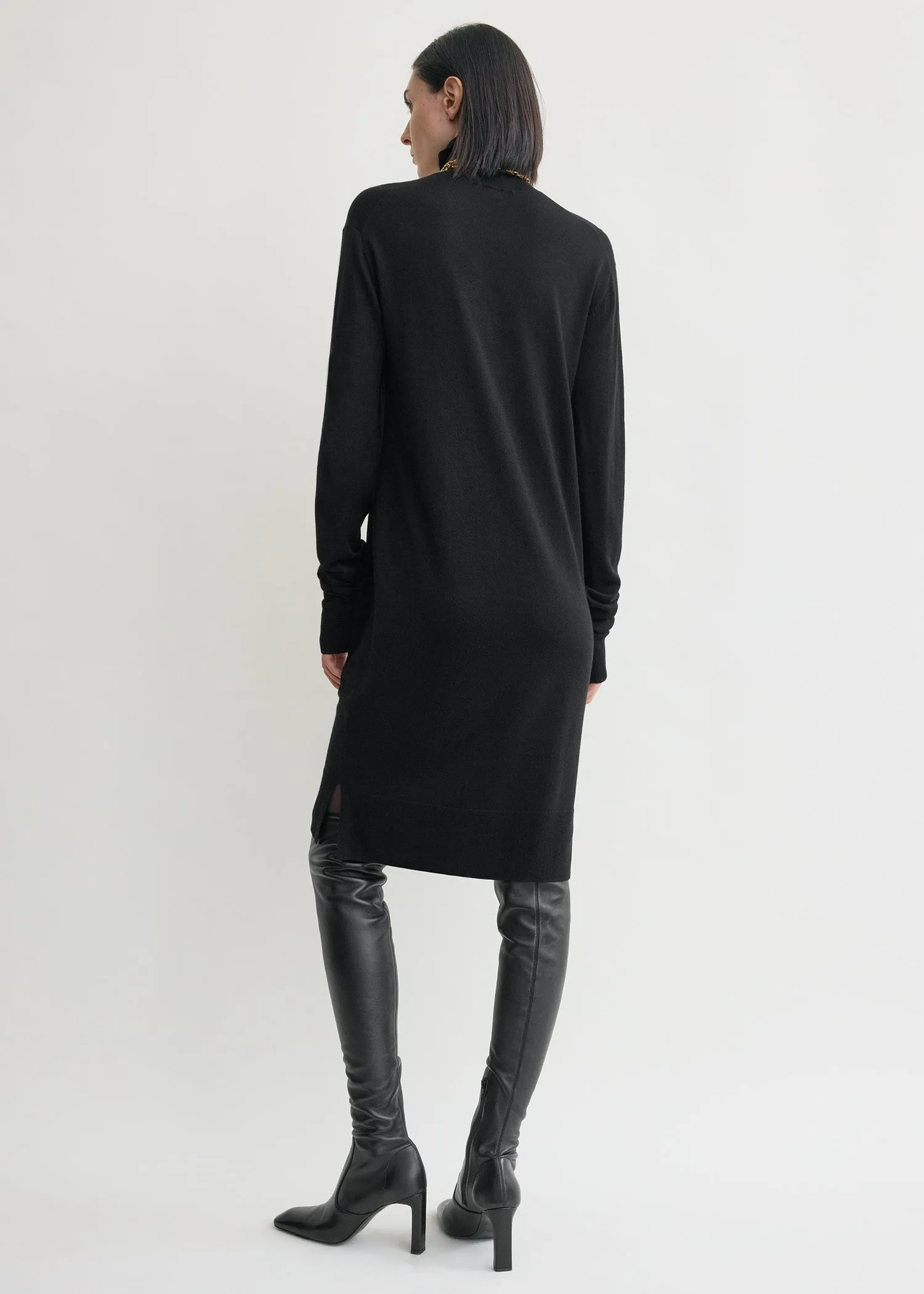 Turtleneck dress black sold by Toteme product image thumbnail 3
