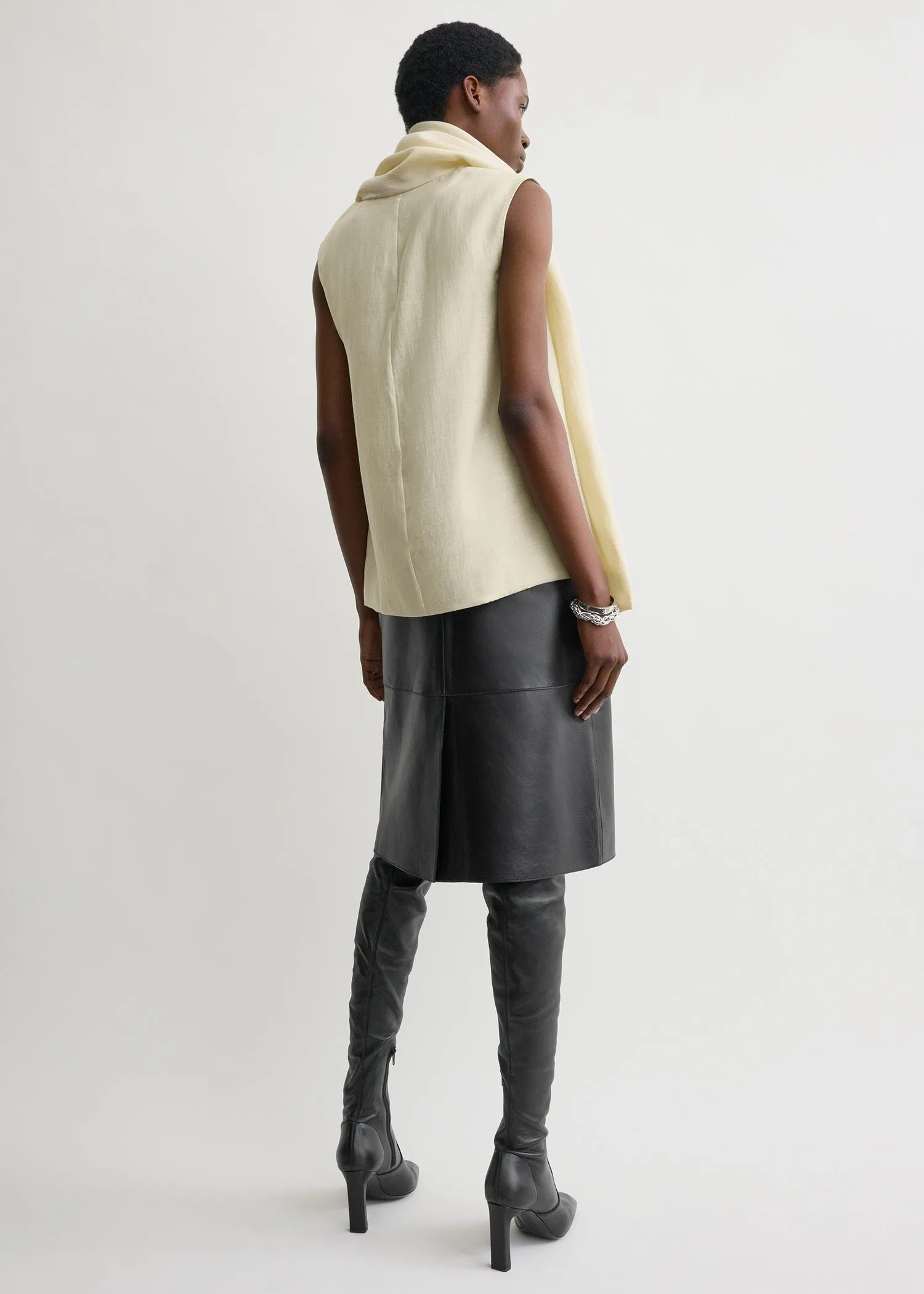 Scarf blouse ecru sold by Toteme product image thumbnail 3