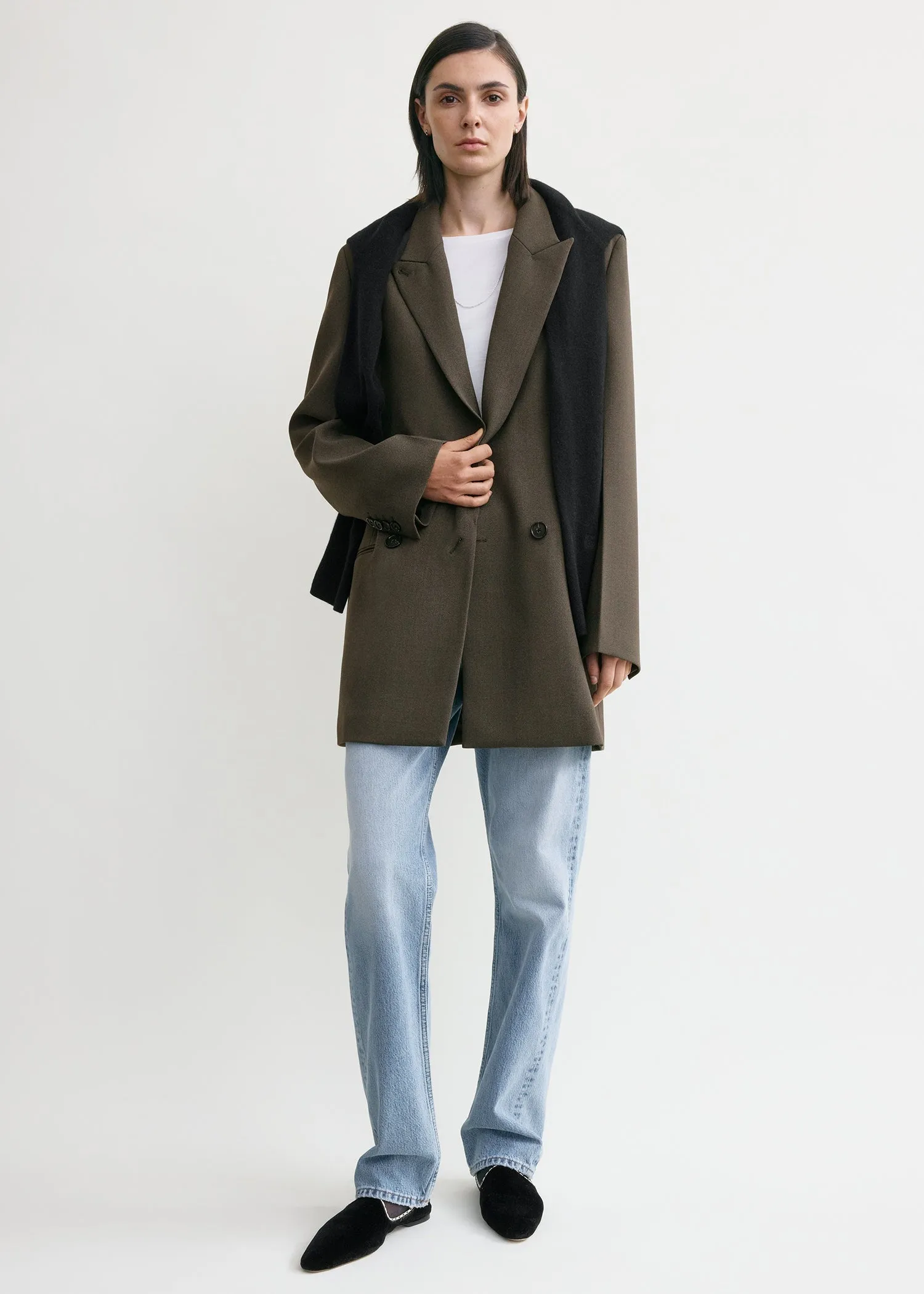 Shield blazer forest sold by Toteme