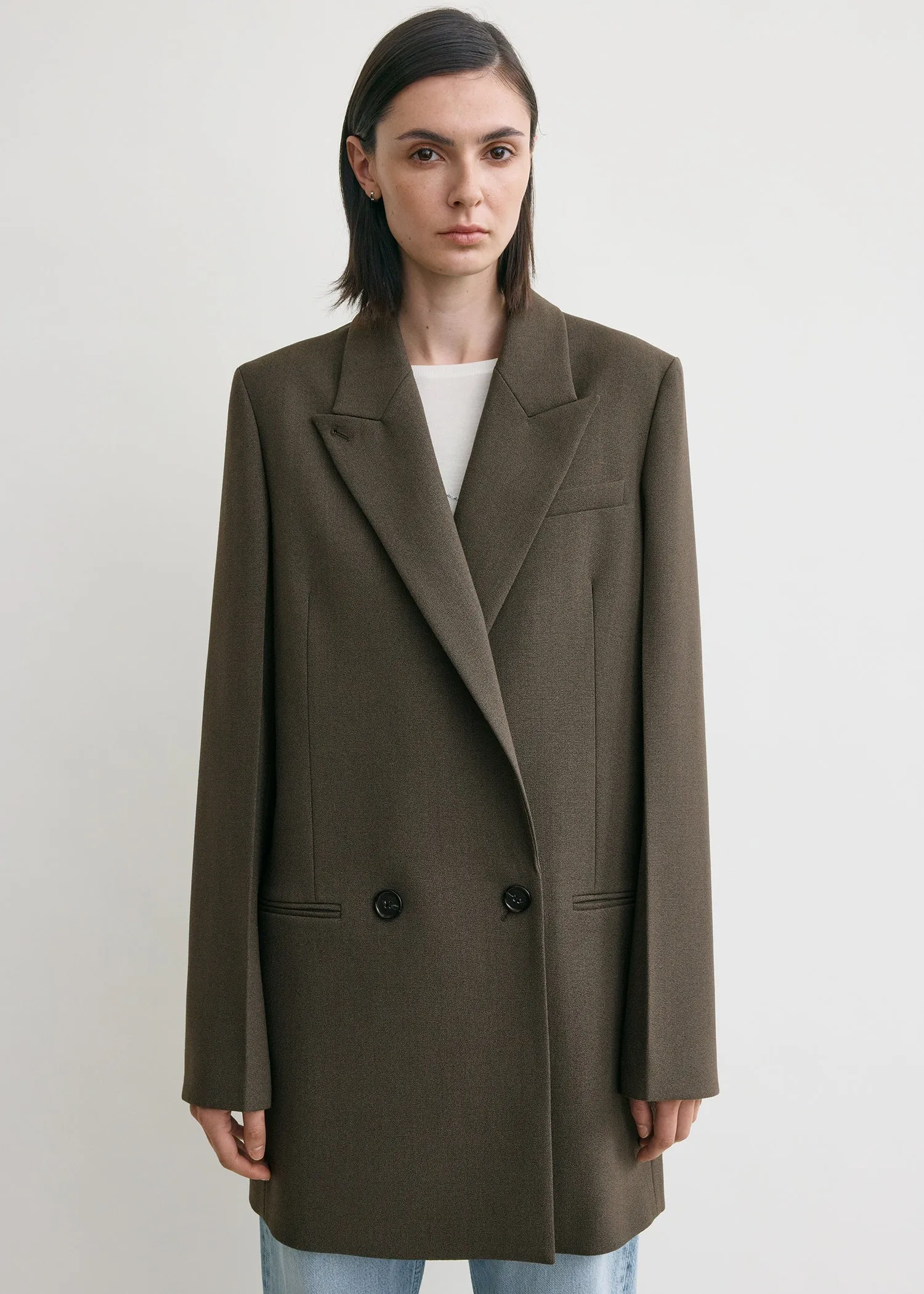 Shield blazer forest sold by Toteme product image thumbnail 4