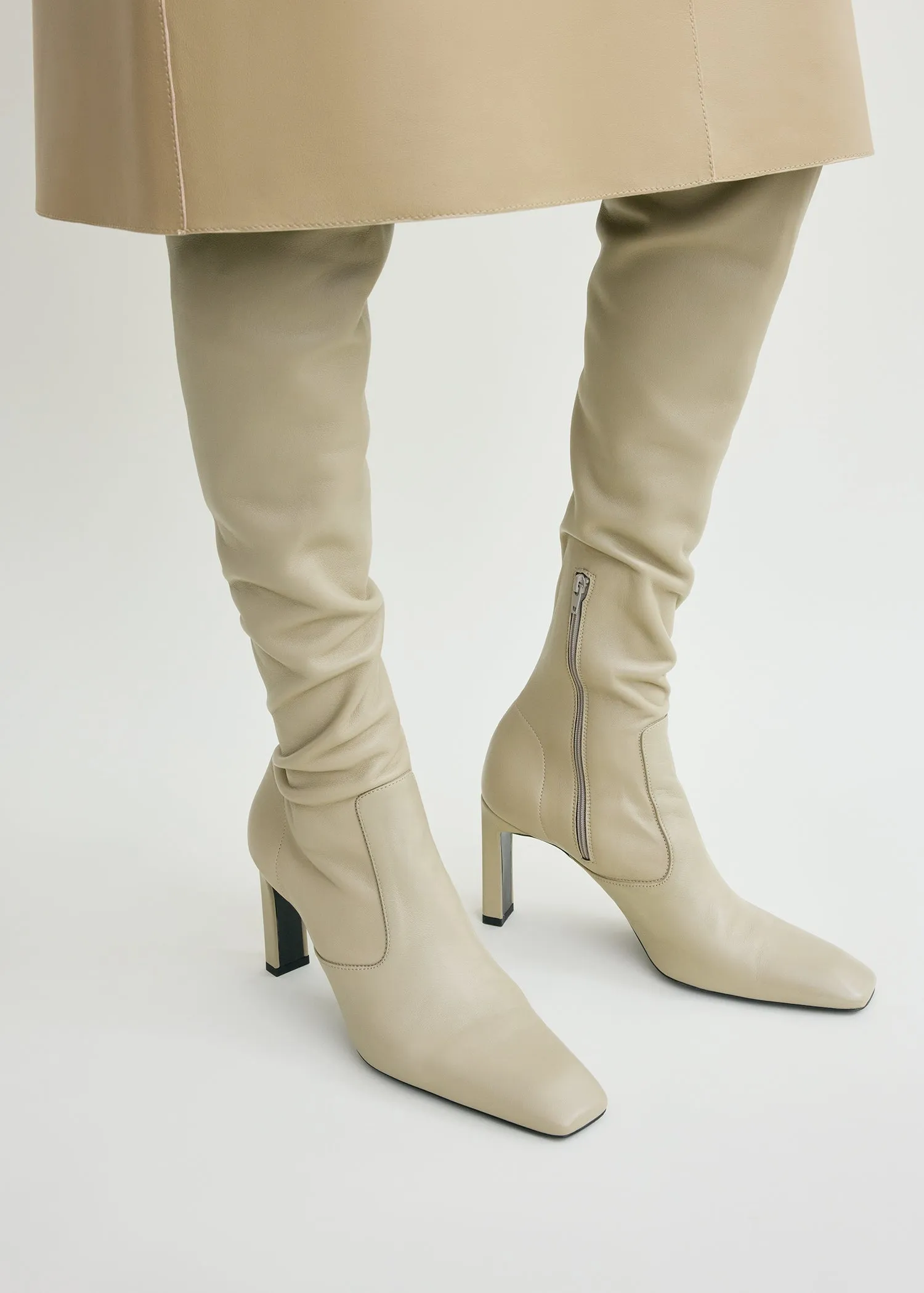 Nappa over-the-knee boots rye sold by Toteme product image thumbnail 3