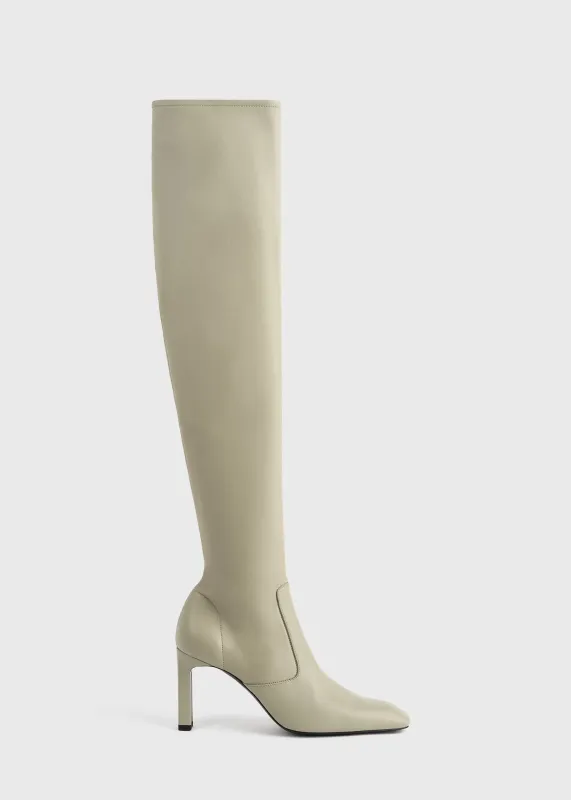 Nappa over-the-knee boots rye sold by Toteme